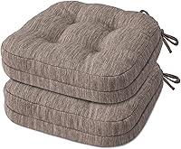 Vista 29 de Shinnwa - Juego de 4 cojines para silla de comedor, cojines de silla de cocina de espuma viscoelástica de doble capa, cojines de asiento con diseño