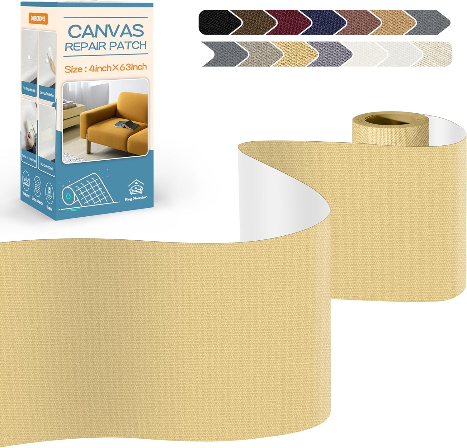 KING MOUNTAIN Canvas Repair Tape,Parche de Engranaje Costa Rica Ubuy