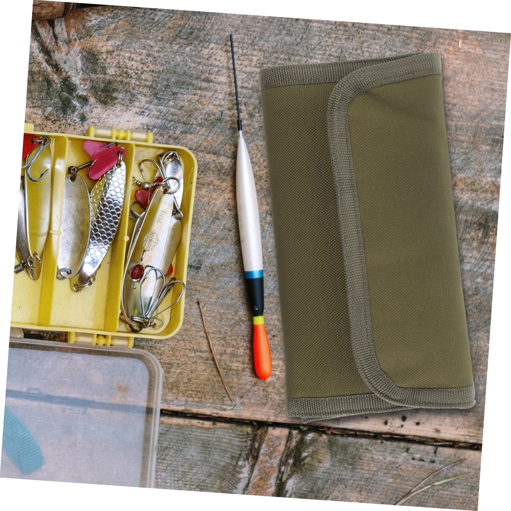 Toyvian Kit di Attrezzatura da Pesca Tela Attrezzi da Pesca Borse per Attrezzi Pesanti scatole per Attrezzatura da Pesca Piccolo Borsa per Strumenti Accessorio per la Pesca Stoffa
