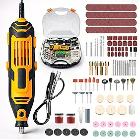 Led Tools Mini Retifica Profissional 500W 210 Pçs Amarela - 220V