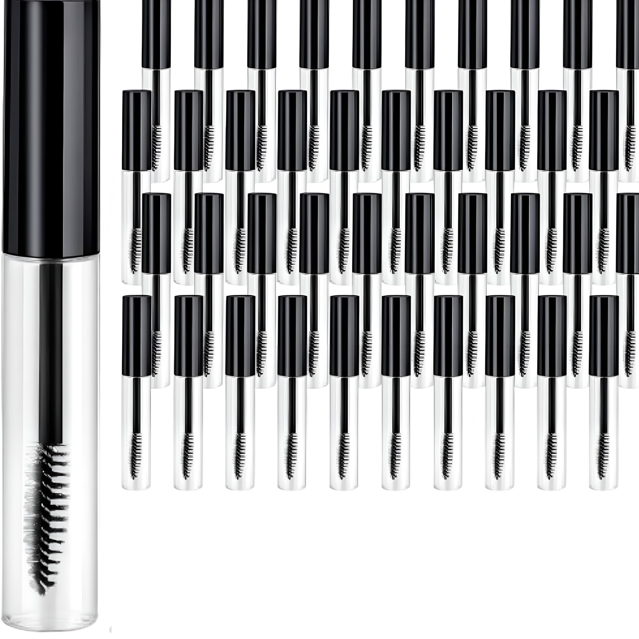 40 pcs 10ml Empty Mascara Tubes Eyelashes Wand Refillable Clear Bottles Eyelash Cream Container Bottle-image-44