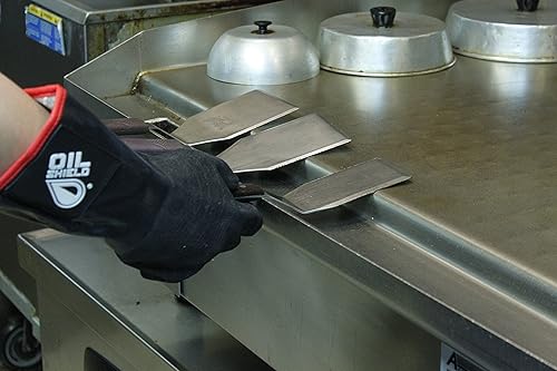 Miniatura 7 de Golden Protective Services Oil Shield - Guante de neopreno de alto calor de 18 pulgadas, filtración de freidora, clasificación de 450 grados