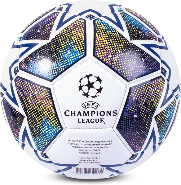 Hy-Pro UEFA Champions League Football, Size 5, Officially Licensed, Training, Match, Merchandise, Collectible For Kids and Adults, Great Football Gift Idea - 2