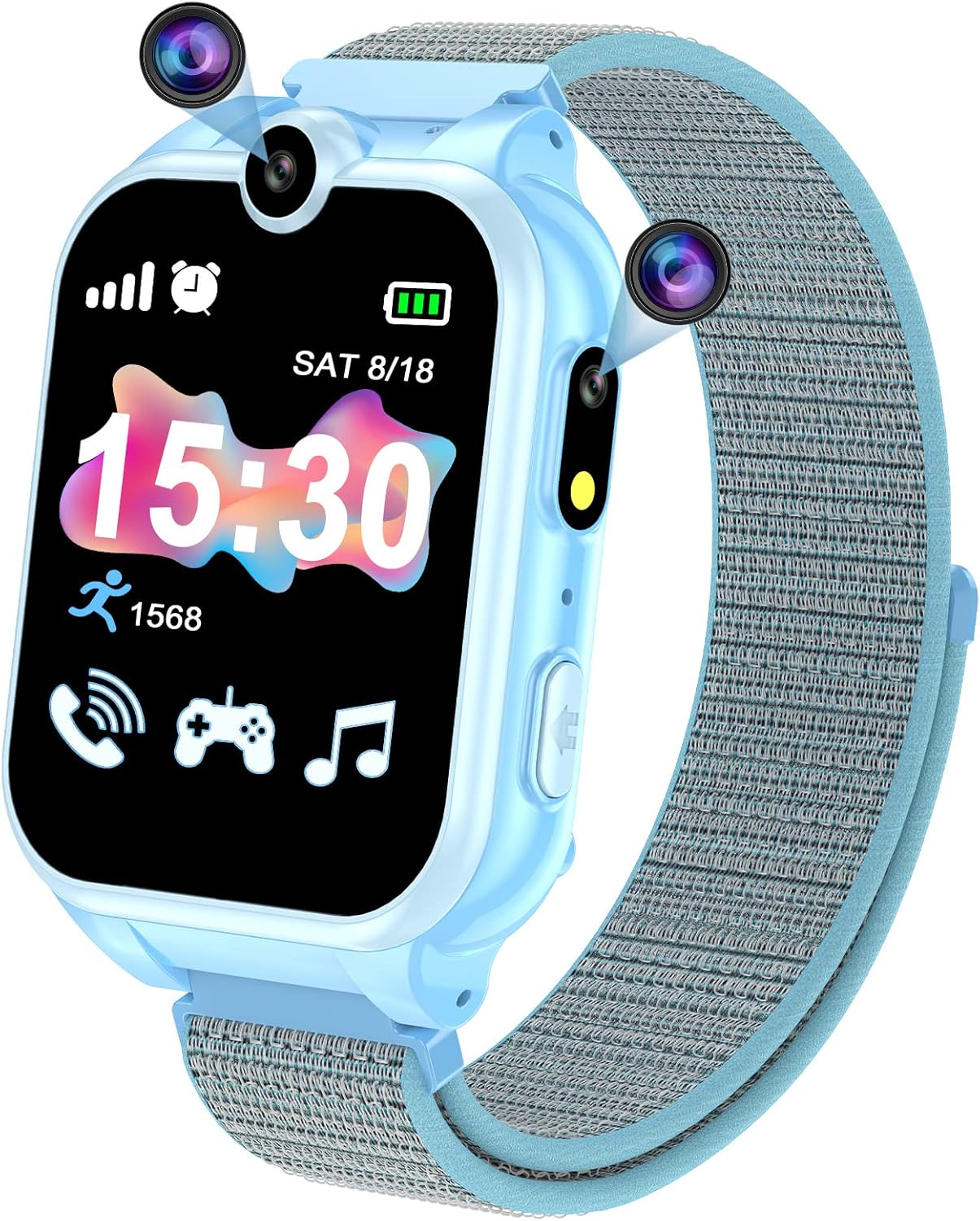 PTHTECHUS Smartwatch Bambini, Orologio Bambina Bambino con Chiamata