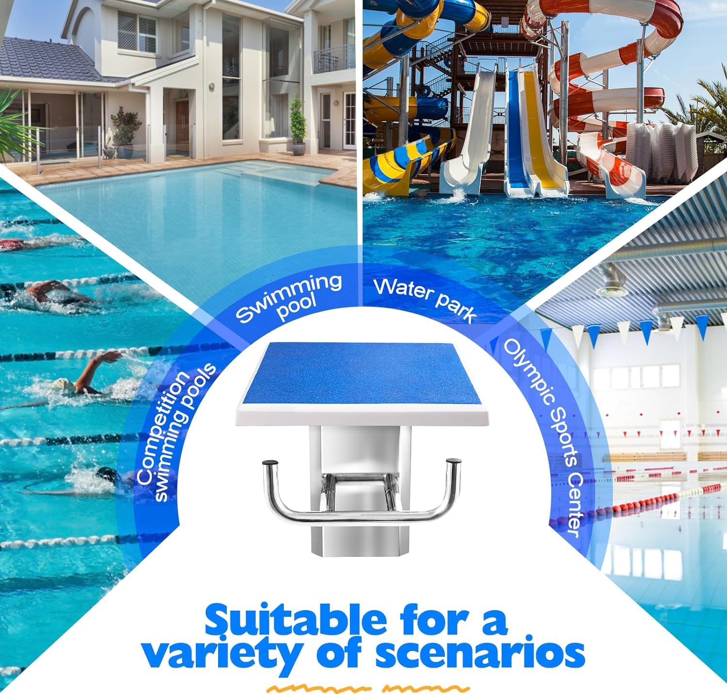 Sprungplattform-Brett, Schwerlast Pool-Sprungbrett, Schwimmbad Tauchplattform, für den professionellen Wettbewerb, Ausbildung, Private Schwimmbäder, Stadien