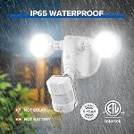 SANSI LED Lumières de sécurité Capteur de mouvement lumière extérieure, lumière de déluge de dusk to Dawn, 15W 2000lm 5000K Lumière de mouvement, IP65 Capteur de mouvement imperméable Lumière extérieure lumière de crue, blanc