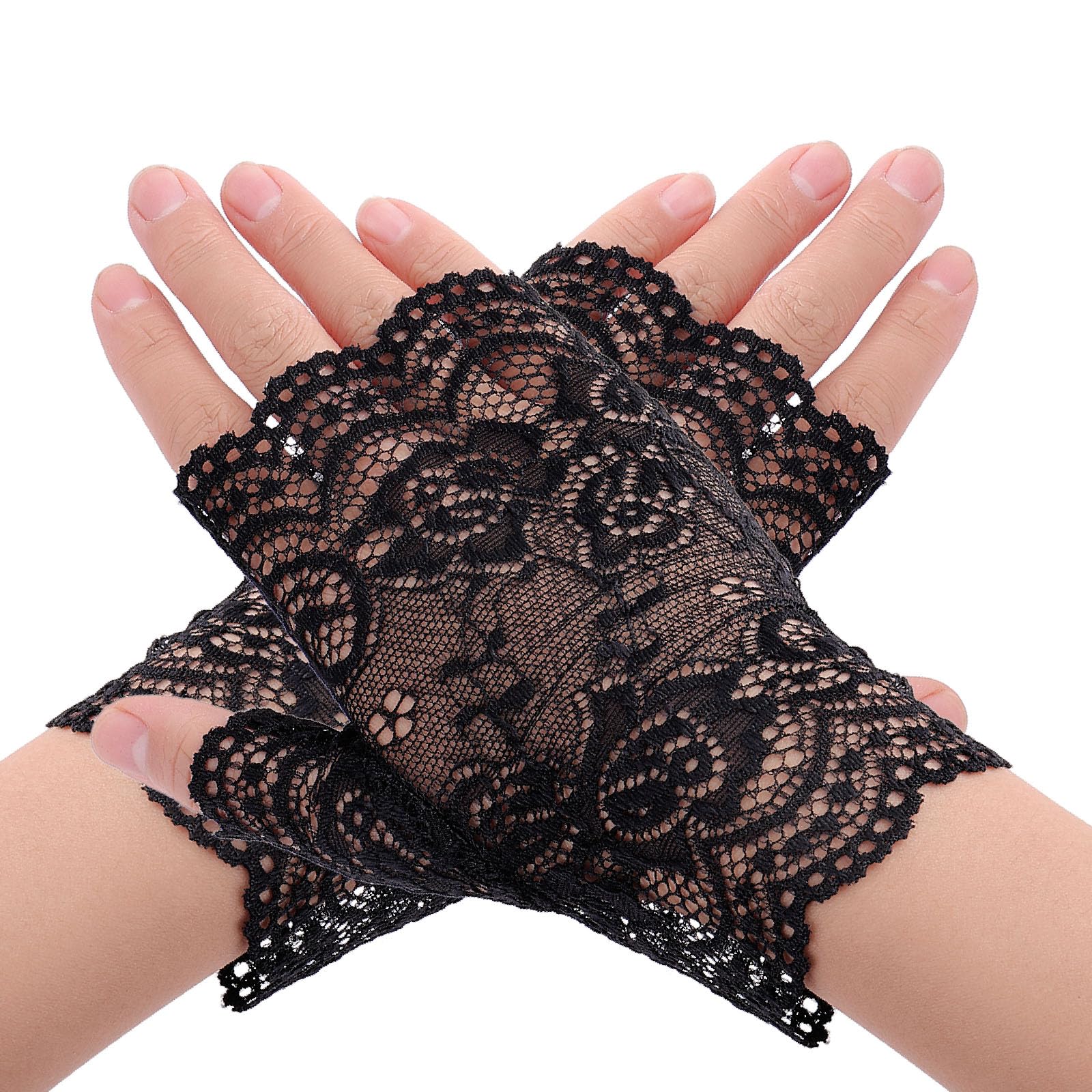 Gant Dia De Los Muertos Femme Dentelle Deguisement Halloween Carnaval - Accessoire De Déguisement - Achat & Prix