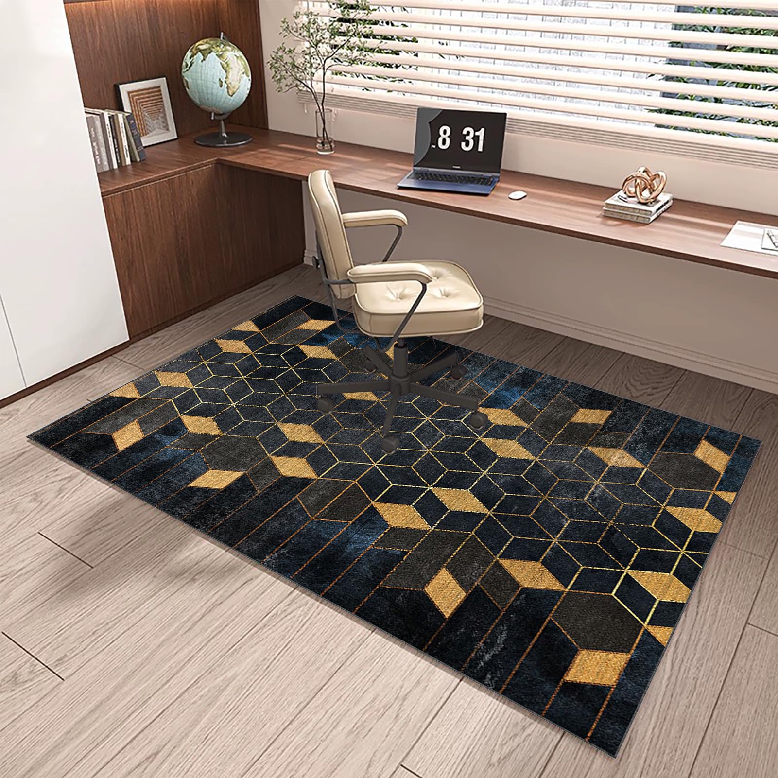 Schutzmatte und Schreibtischstuhl Unterlage, Gaming Stuhl Unterlage Bodenschutzmatte für Hartböden, Bürostuhl Unterlage, Gamer Teppich, Bürostuhl Matte für harte böden parkett rollstühle 120 x 140 cm