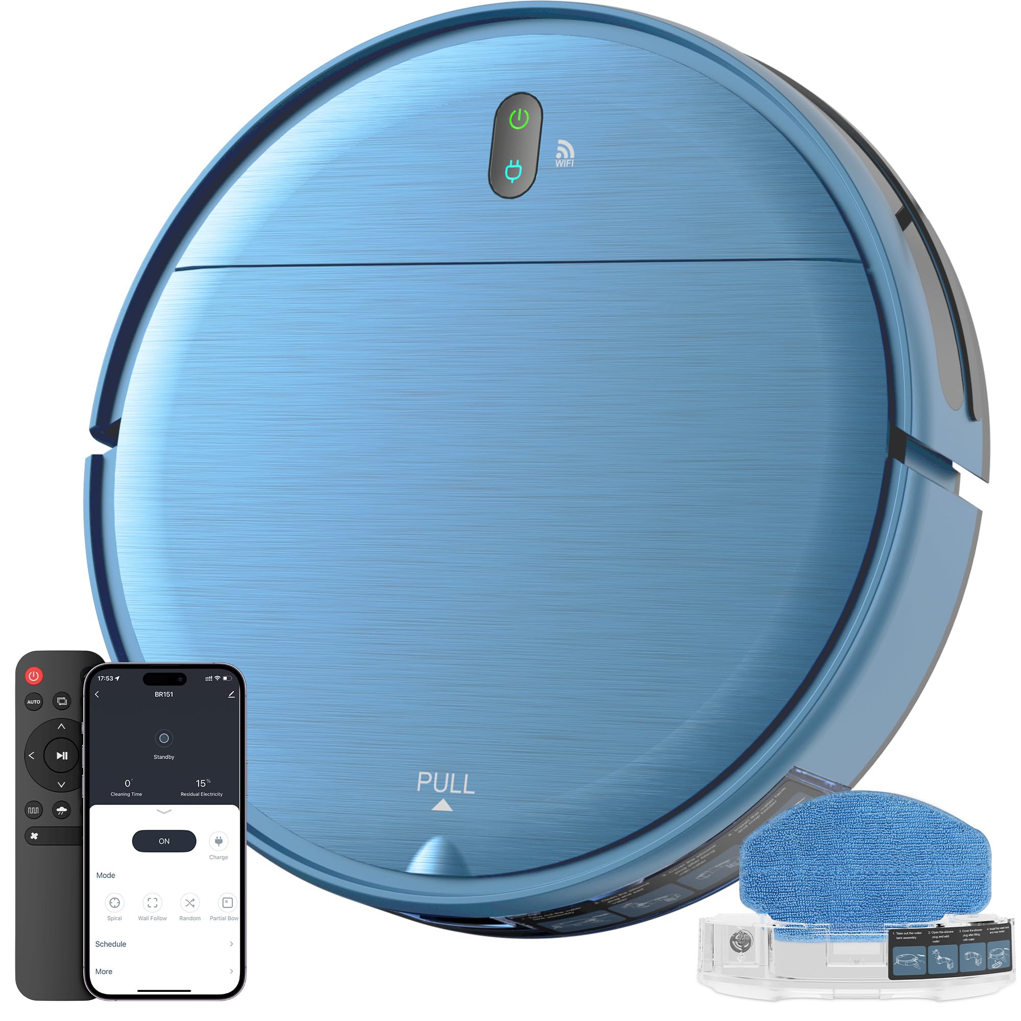 Photo 1 of WSUANE Robot Vacuum and Mop