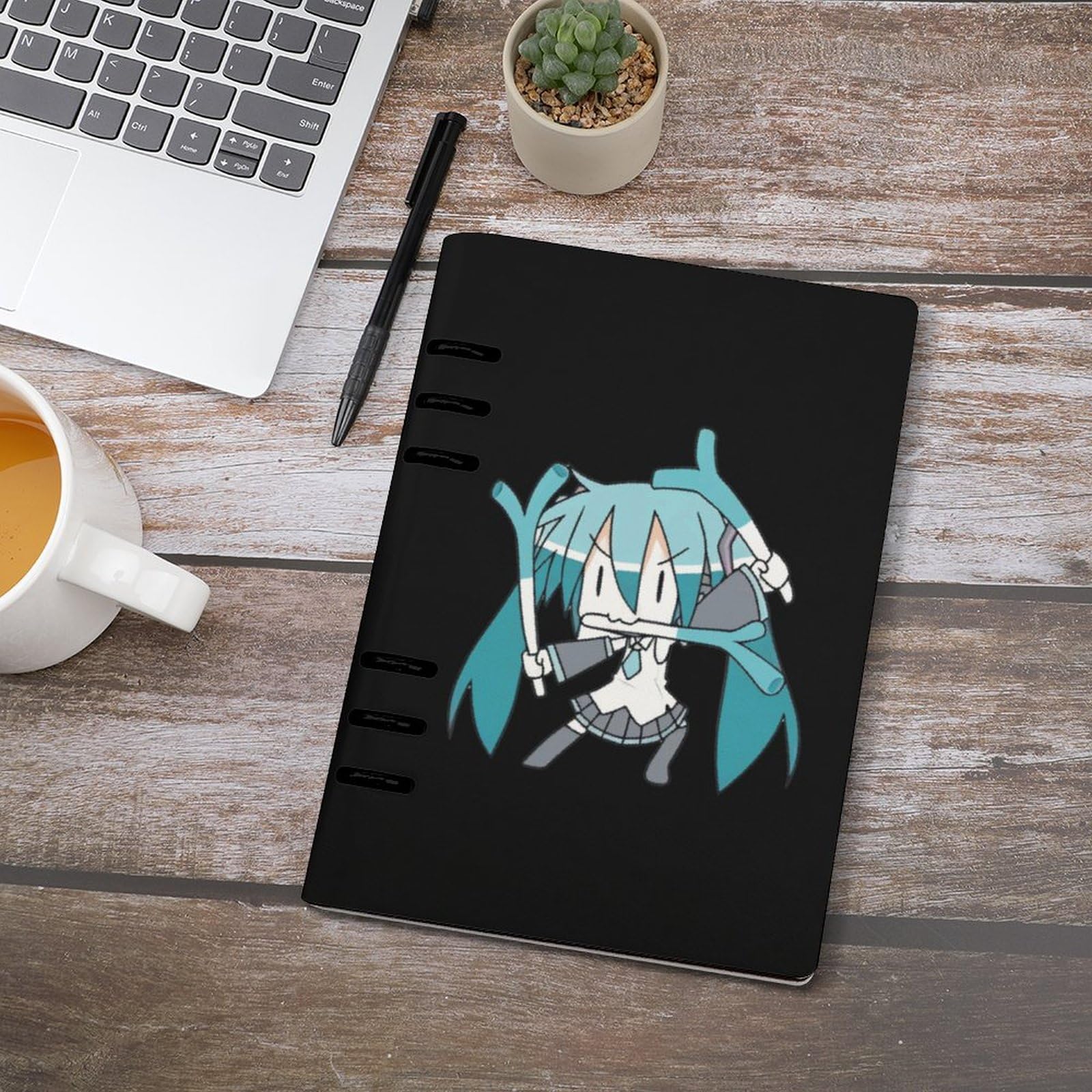Amazon | システム手帳 初音ミク ルーズリーフ式ノート リングノート