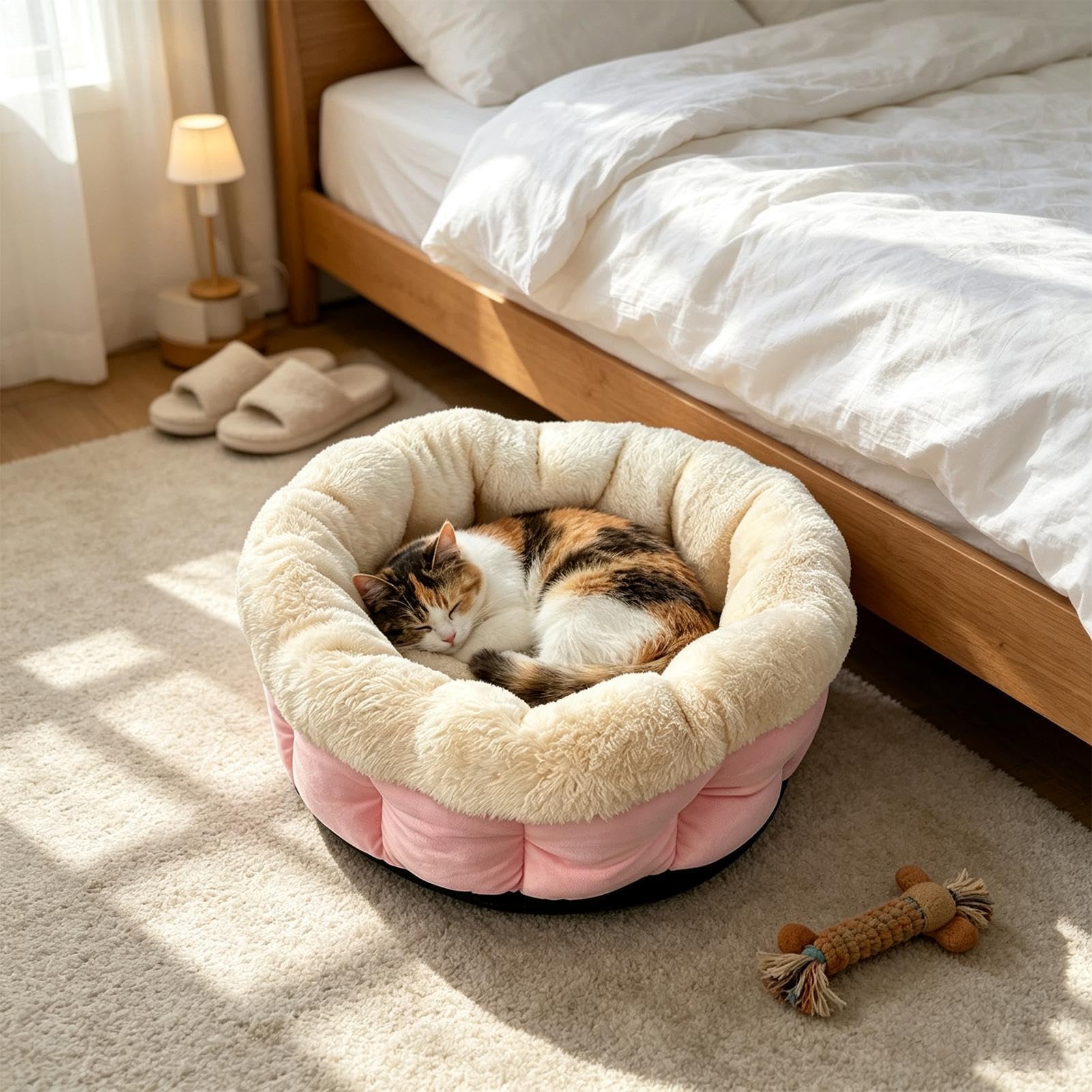 Beheiztes Katzenbett Indoor Temperaturverstellbare Schlaf-Wärmematte mit
