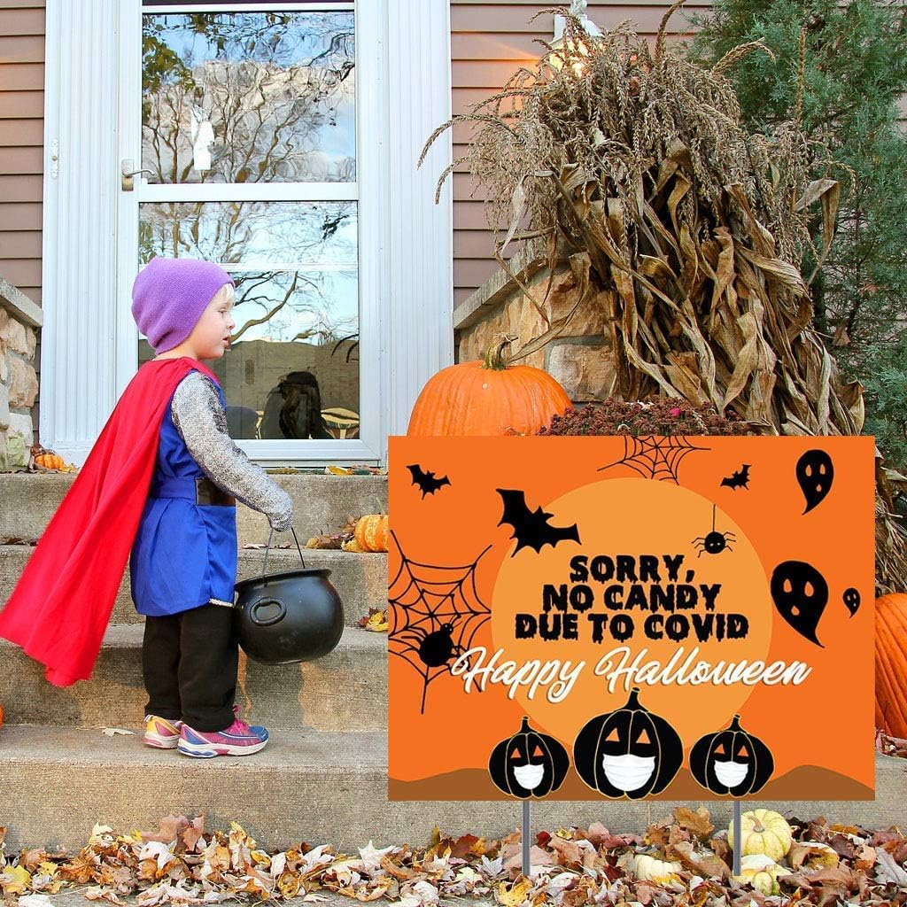 Sorry No Candy This Year Halloween Yard Sign