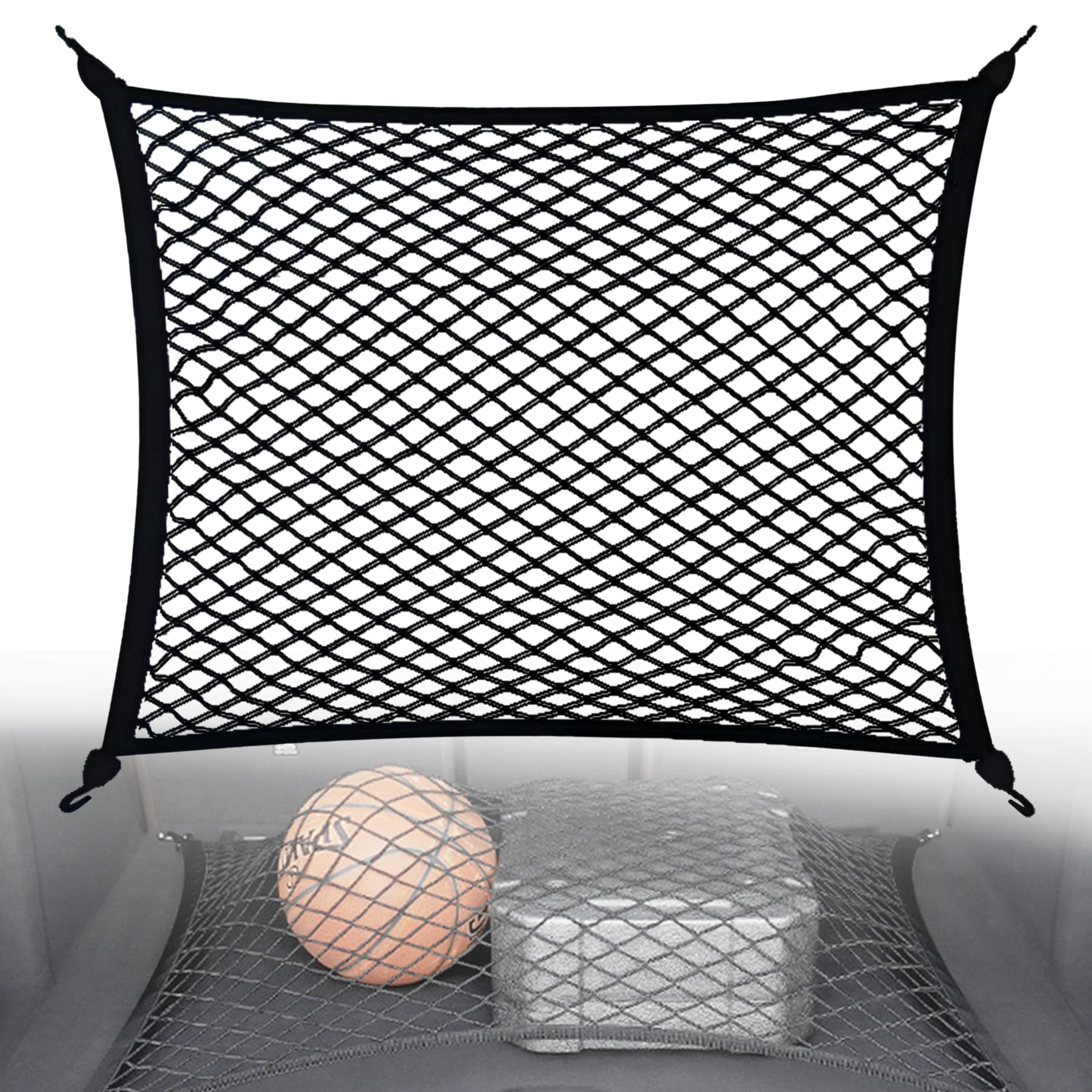 Amazon | DCGLA ラゲッジネット 車用2層式ラゲージネット