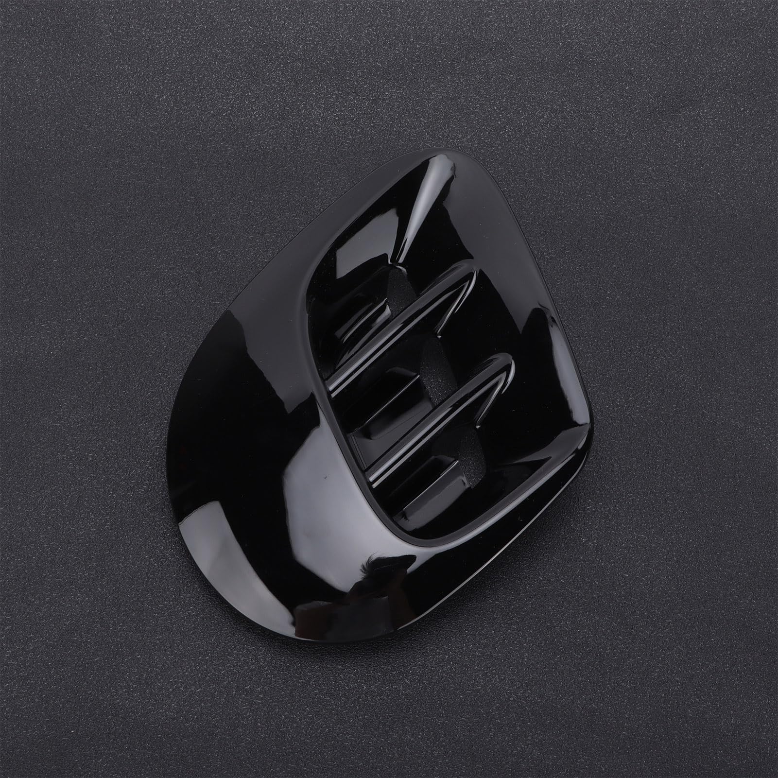 Copertura per Presa D'aria Laterale Parafango Posteriore Sostituzione Elegante per Smart Fortwo 453 2015‑2021 Fibra di Carbonio per Styling Esterno Auto (Nero lucido)
