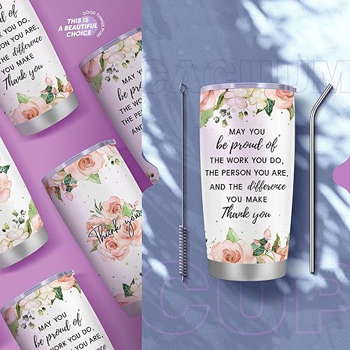 Miniatura 5 de Nudida Vaso de regalo para compañero de trabajo Copa de Navidad amigo jefe empleado jubilación despedida salir de la oficina 20oz vidrio acero