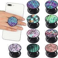 Vista 10 de Honoson 9 Piezas Soporte de Agarre para Teléfono Celular Soporte Plegable Colorido Autoadhesivo Anillo para Dedos de Sublimación para Teléfonos Flor