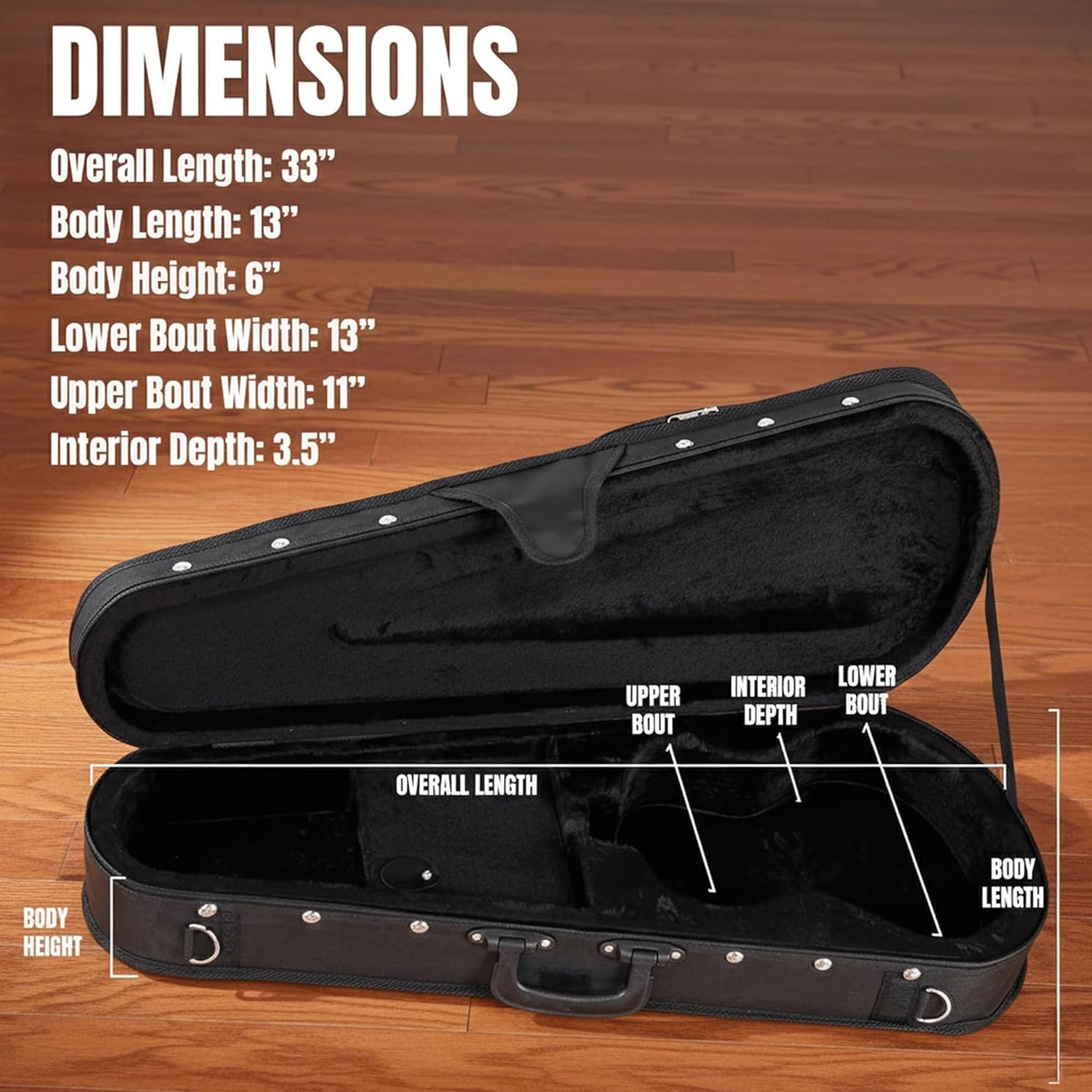 Funda rígida para ukelele de Gearlux