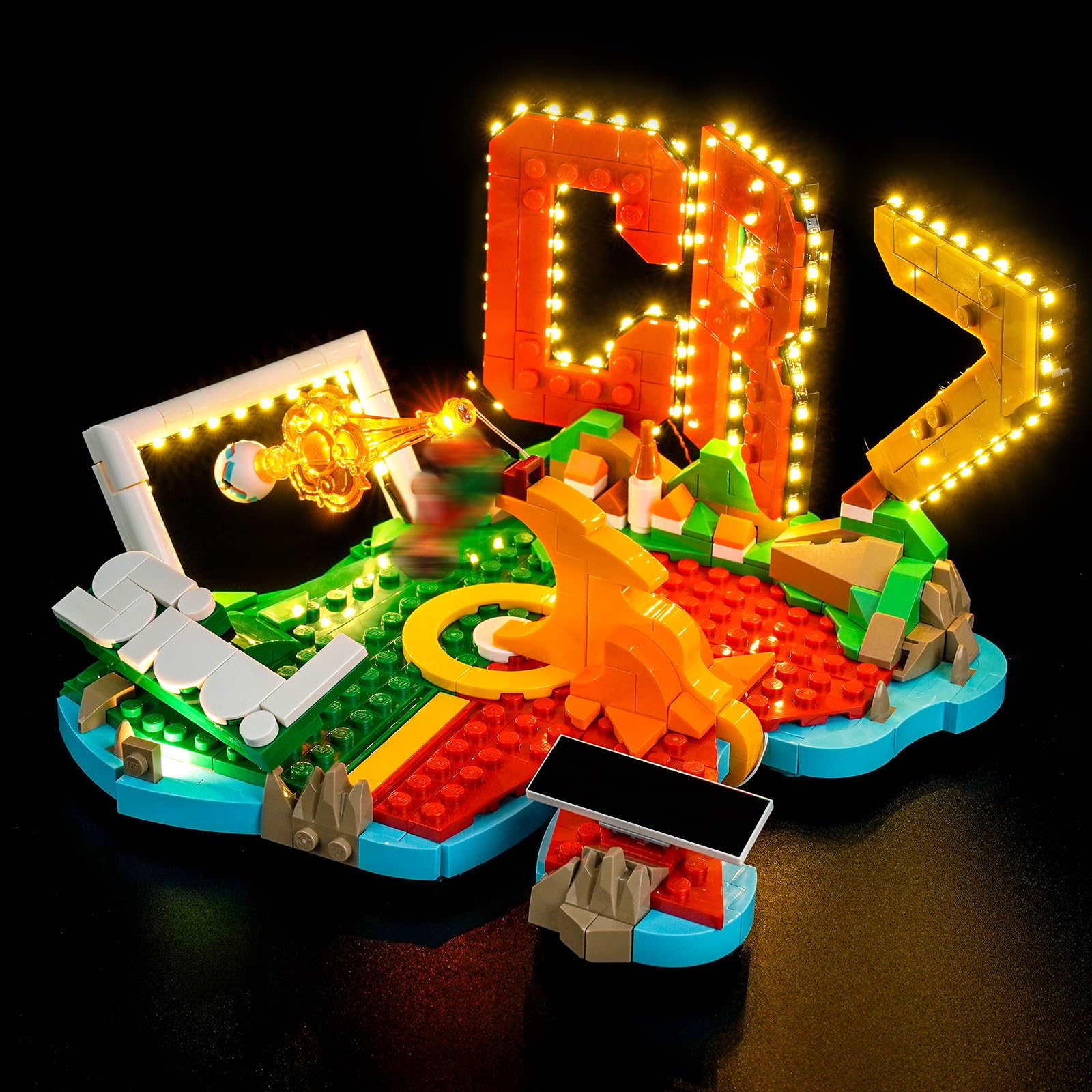Light Kit Compatible with Lego 43012 Cristiano Ronaldo–Soccer Highlights (No Model), Decoration Lighting Set Compatible with Lego Cristiano Ronaldo–Soccer Highlights Blocks Model