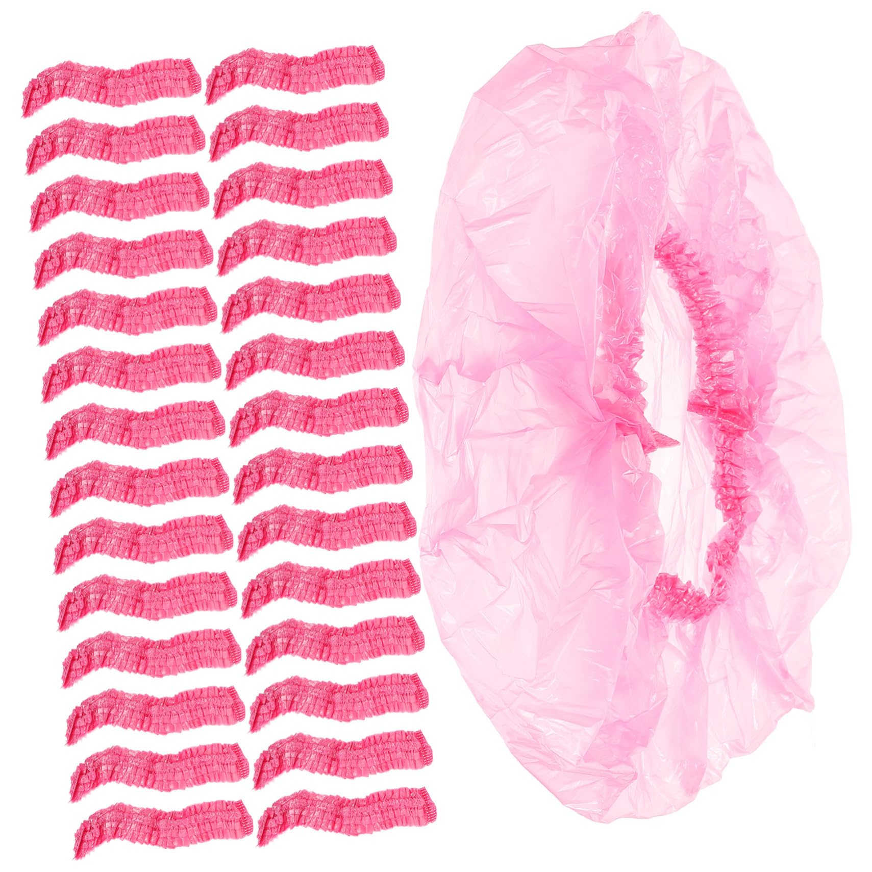 500piezas Gorros De Ducha Para Mujer Extragrandes Elásticos Desechables Cabello Baño