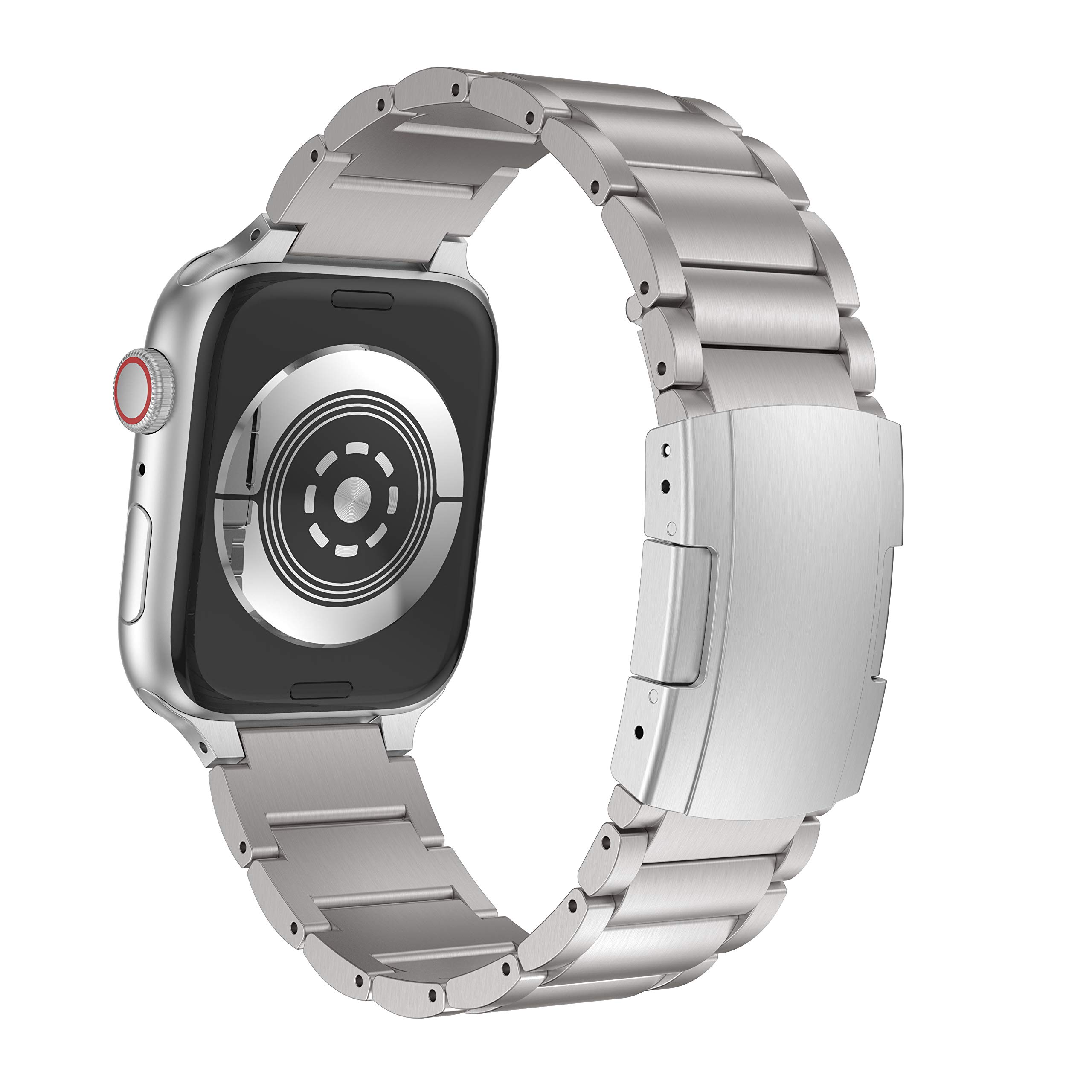 ANCOOL Compatible with Apple Watch Band 38mm 40mm, Titanium Alloy Metal  Watch Band Repalcement for Apple Watch Series 6/5/4/3/2/1 (Silver,  38mm/40mm) : Amazon.com.au: Electronics