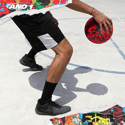 Miniatura 56 de AND1 Fantom Graffiti Rubber Basketball - Streetball for Indoor and Outdoor Use, Deep Channel Construction and Durability