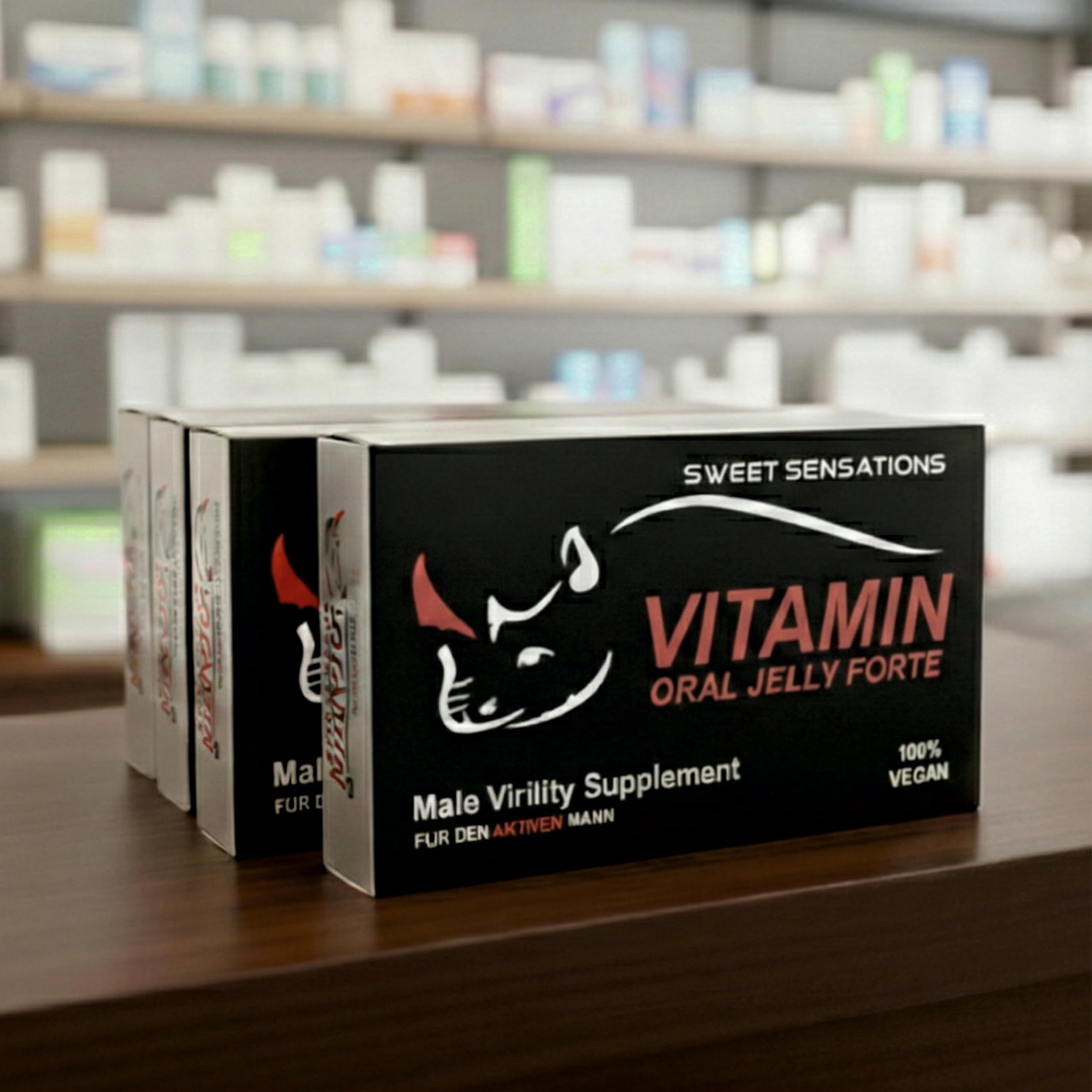 Complejo Vitamínico con Maca con Tribulus, Vitamin Oral Jelly Forte, Fórmula Natural para Hombres Extra Fuerte, HACCP en Alemania, 2 Paquetes de Prueba
