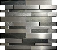 Vista 10 de weimeisc 10 hojas de azulejos despegar y pegar para salpicadero de cocina, azulejos de mosaico autoadhesivos, para pegar en tocadores de baño