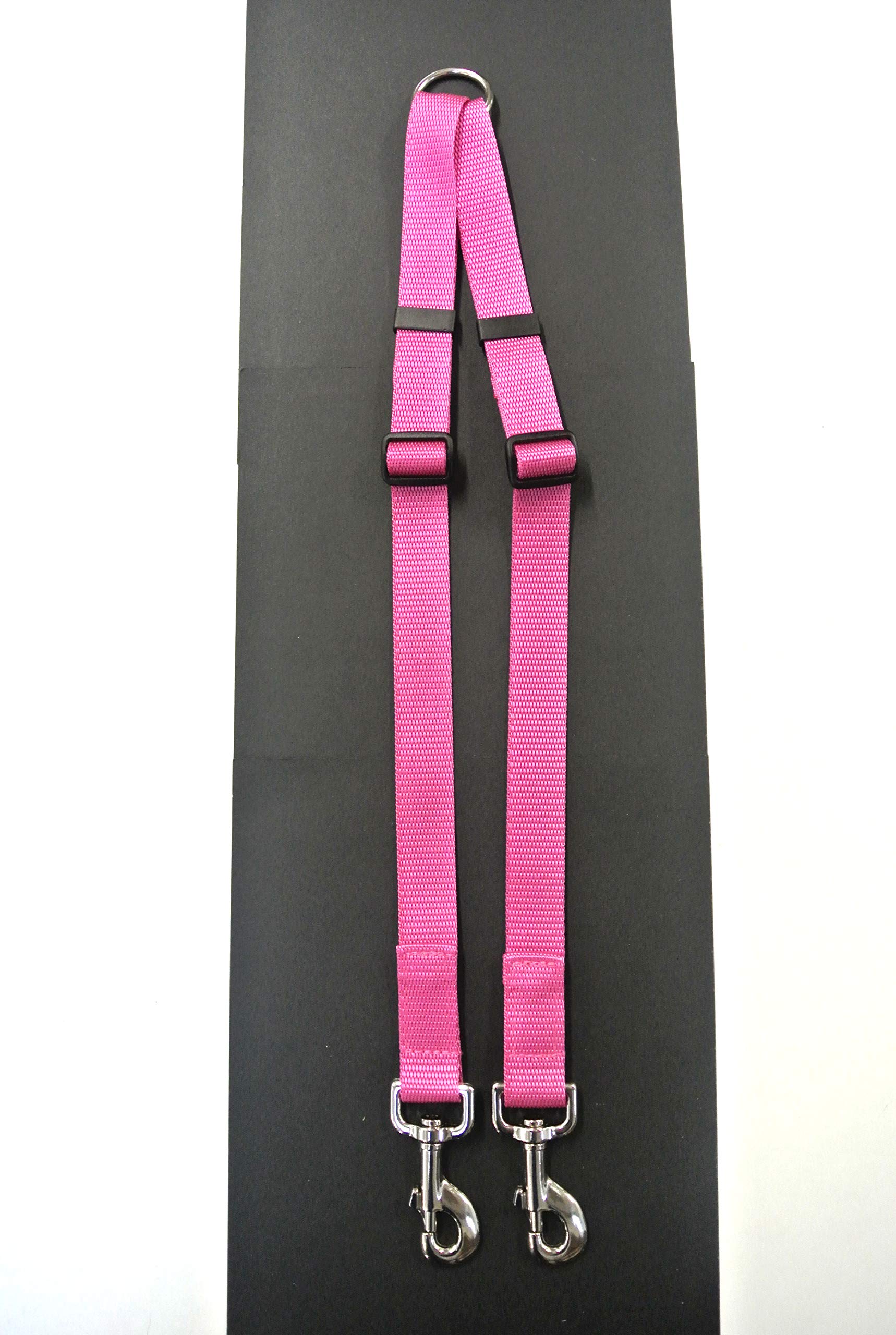 20mm Deluxe Coupler/Splitter Dog Lead Adjustable In (20mm, Cerise)