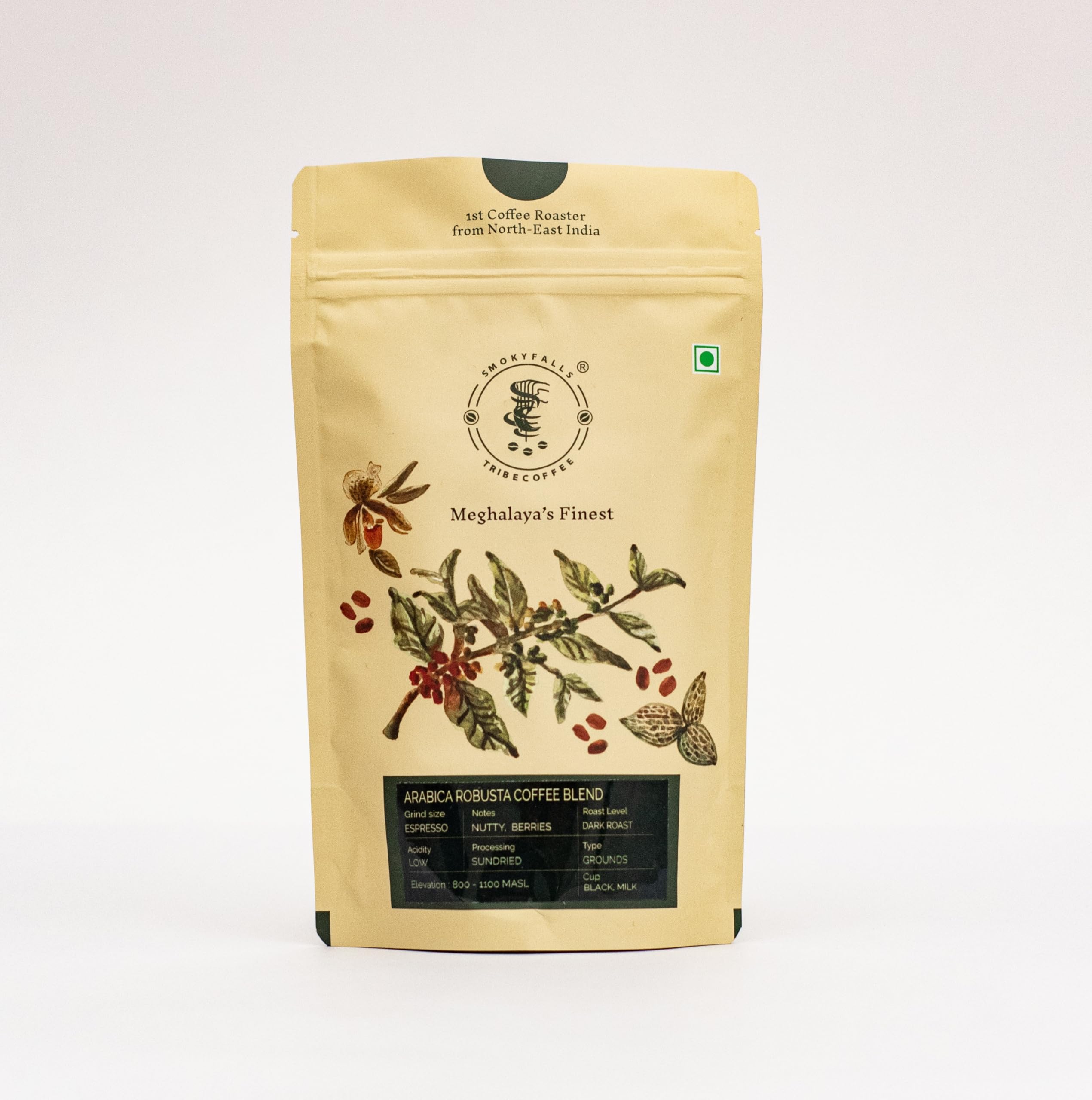 Smoky Falls Tribe Coffee Dark Roasted Coffee Grounds 100g (B01MT1VGVU) Amazon Price History, Amazon Price Tracker