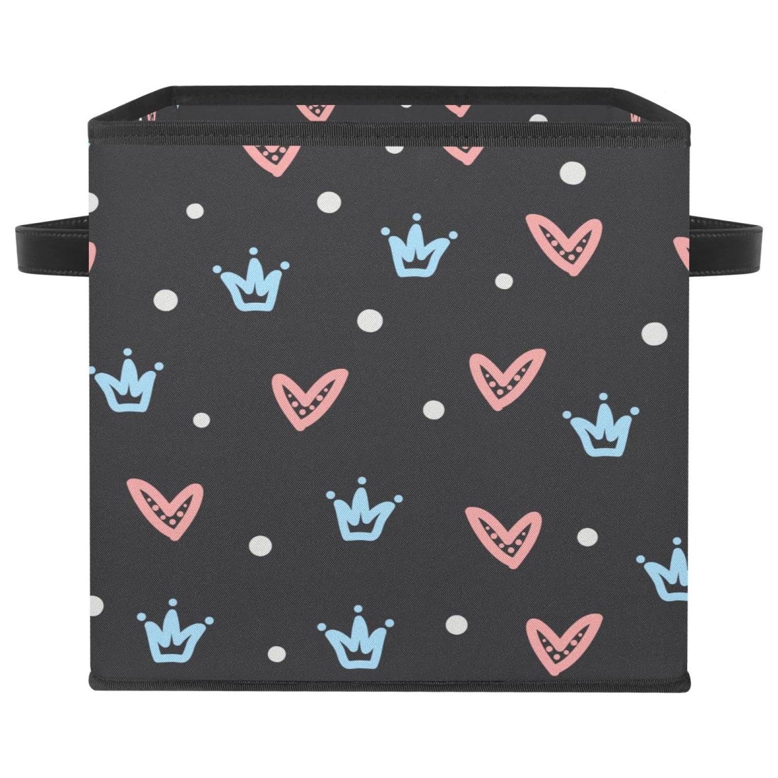 Cube organisateur bacs avec poignées pour vêtements et organisation de maison