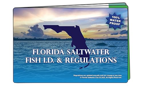 Florida Saltwater Fishing Guide. 100% Waterproof Fish Identification Book with