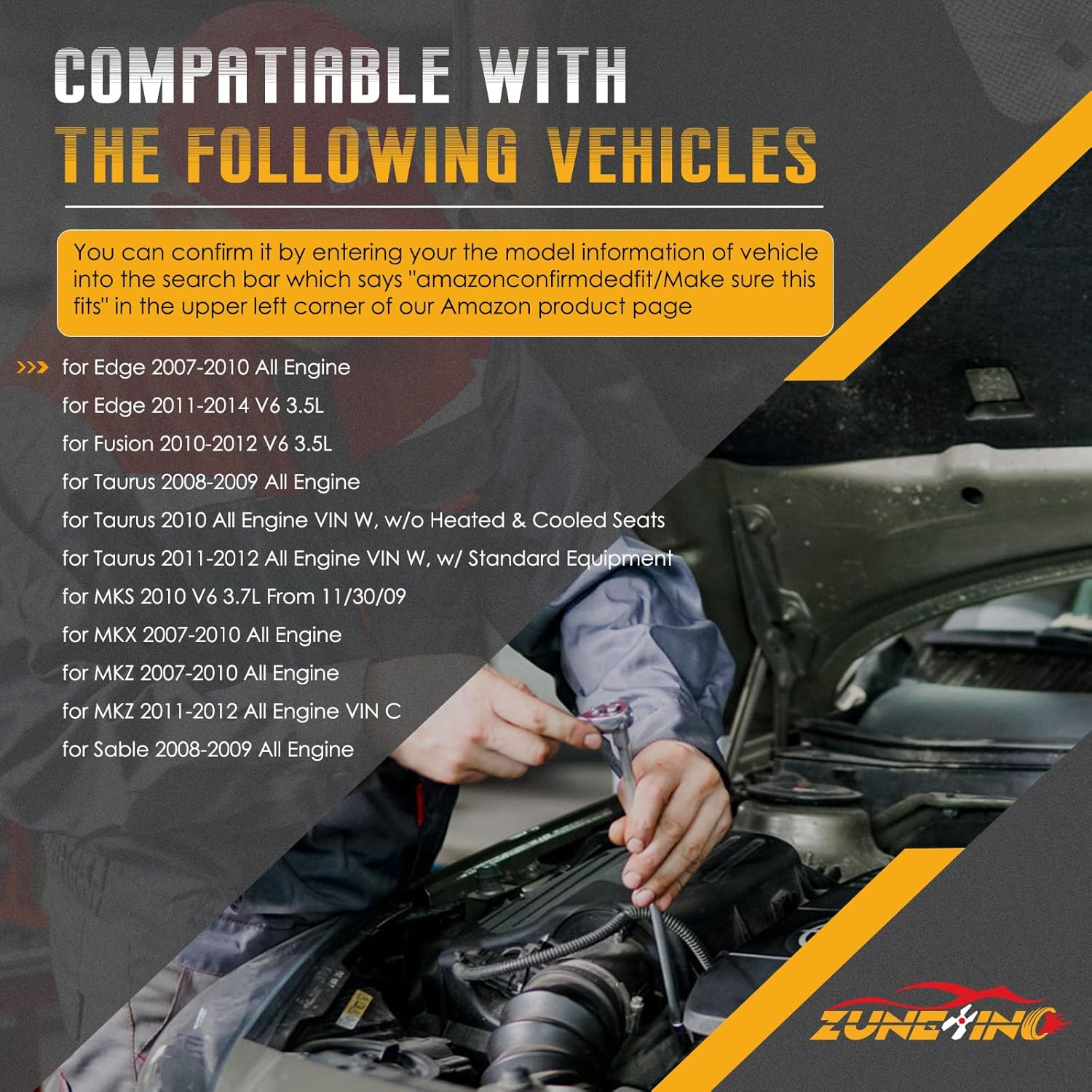 11273 Alternator 150 Amp for Fusion 2010 2011 2012 V6 3.5L for Edge 2007 2008 2009 2010 2011 2012 2013 2014 All Engine, Replace Part Number A3TJ1291, A3TJ1291ZC, A003TJ1291