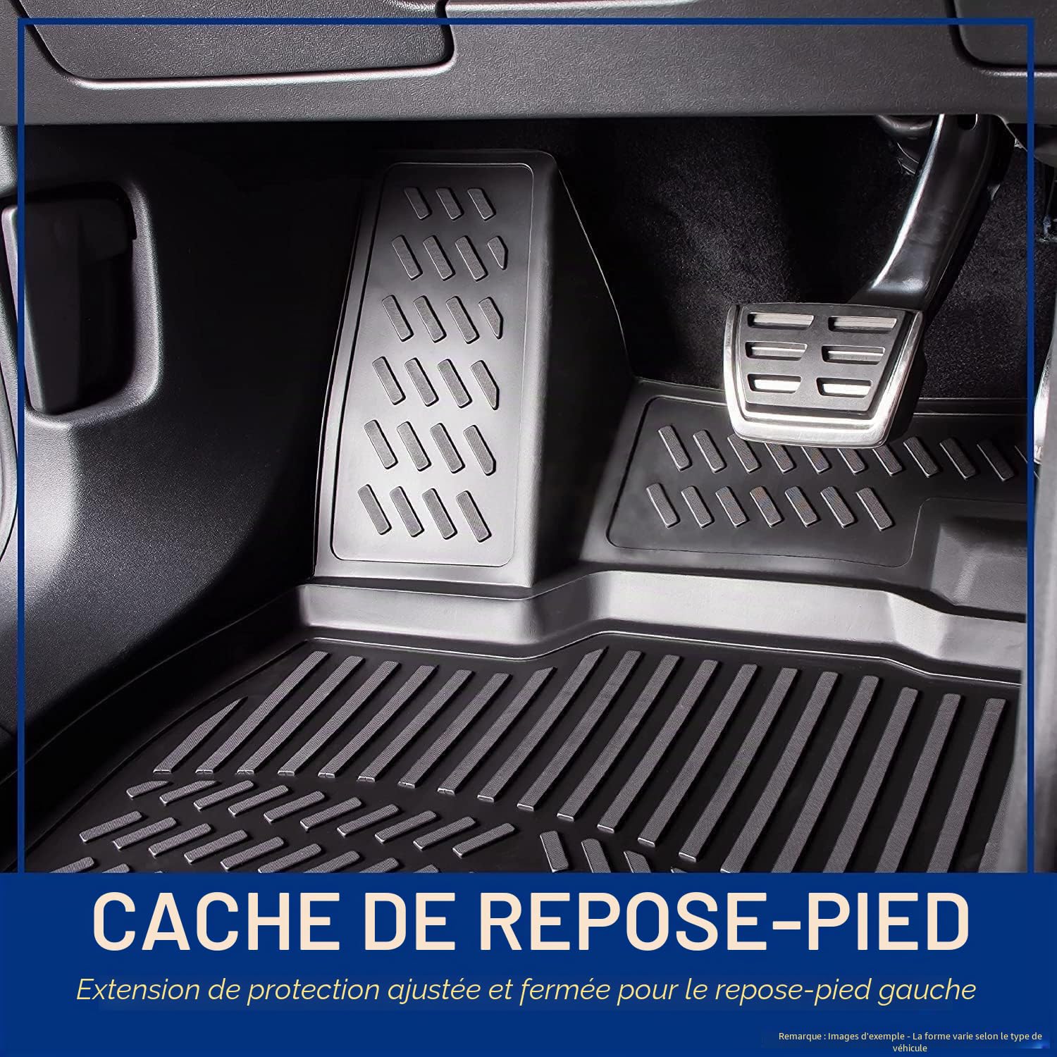 ELMASLINE Tapis Voiture en caoutchouc 3D, Accessoire Voiture Interieur pour Cupra Terra à partir de 2025 | Accessoires de tapis de sol