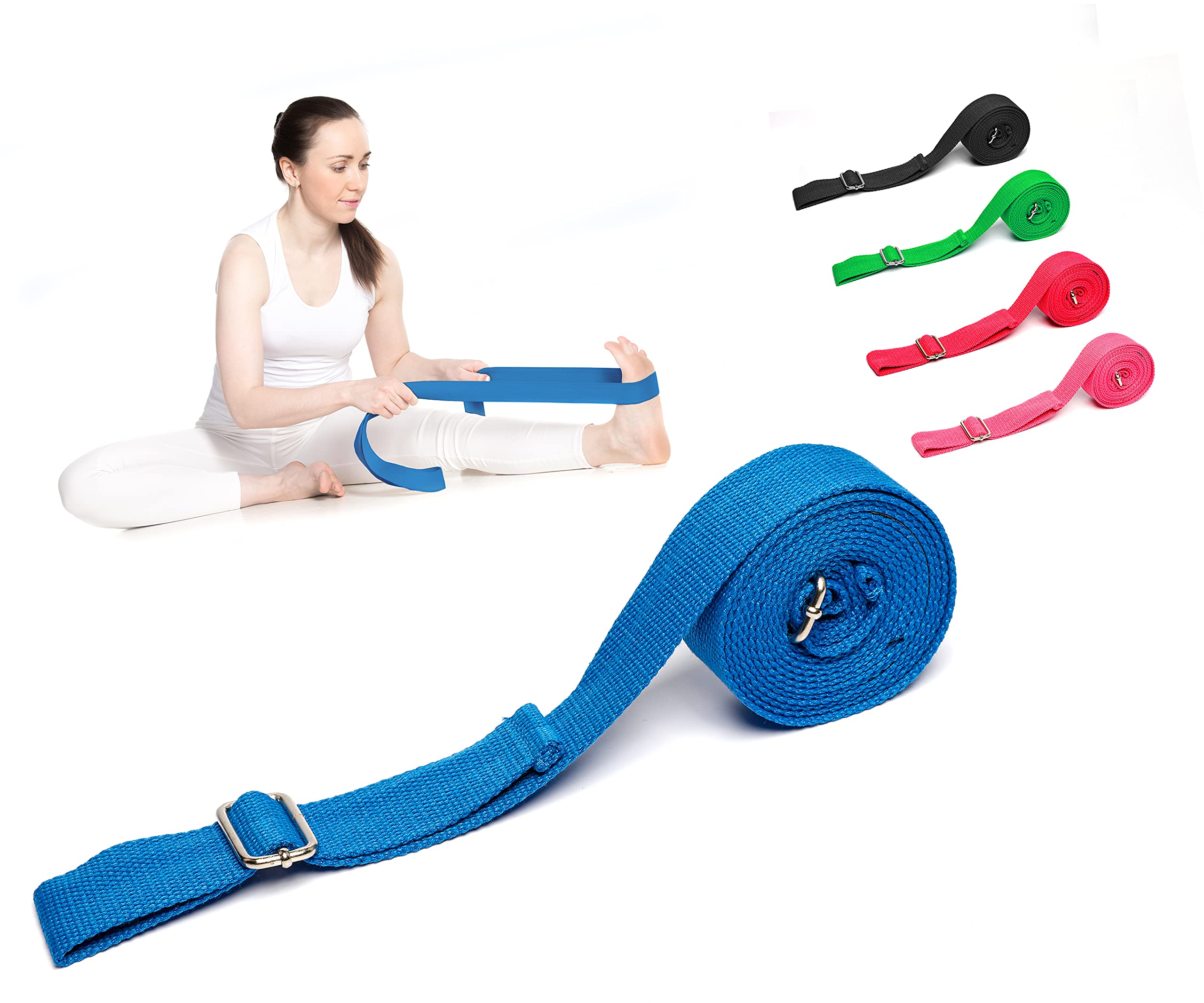 Cinghia Da Yoga Stampata - 150x3.8cm, Poliestere, Per Sport E Viaggi - Foto 4