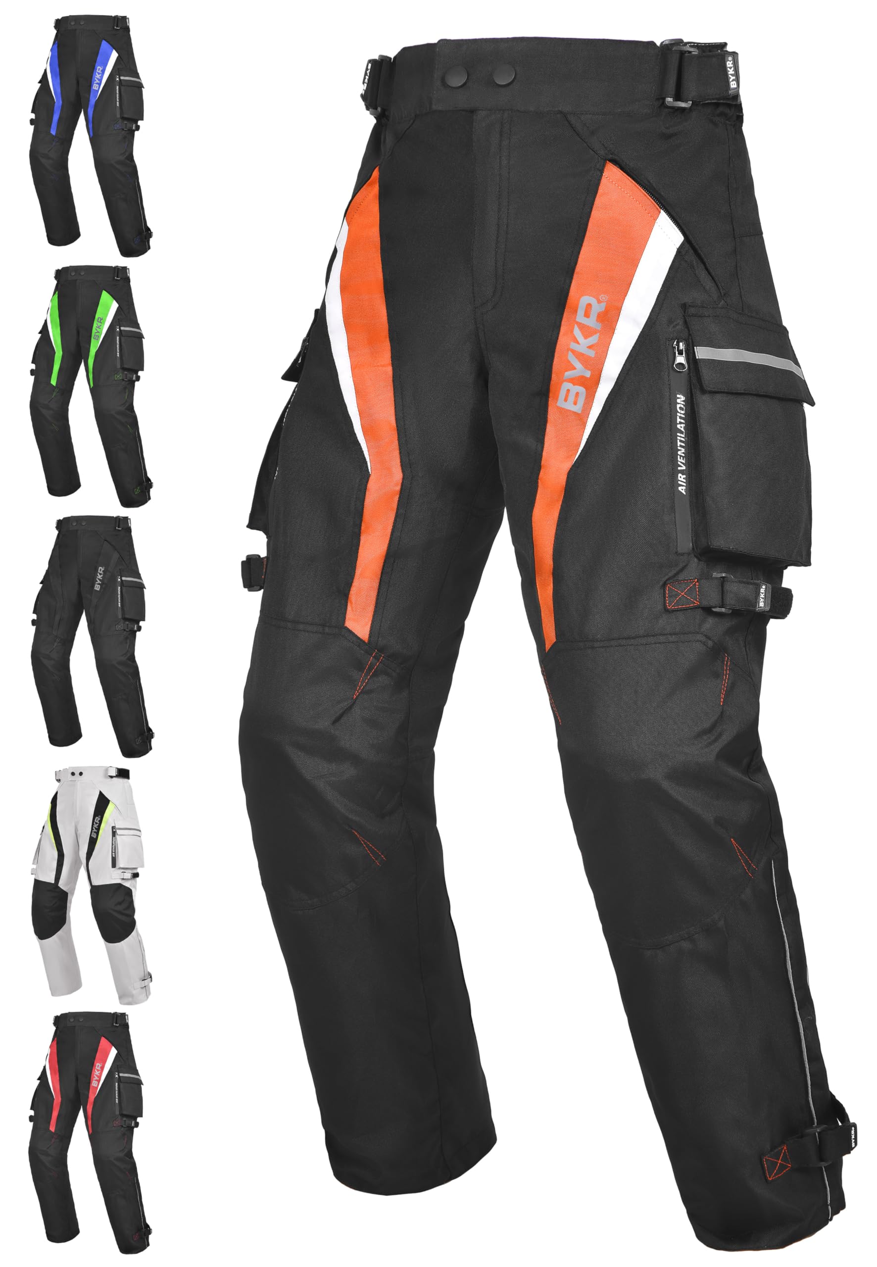 Motorcycle Pants for Men and Women Armored Cordura Overpants Enduro ATV Dual Sports Motocross Cargo Work Touring