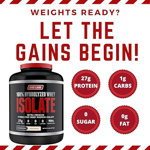 Miniatura 5 de NAR LABS Aislado de suero hidrolizado 5lbs - Vainilla