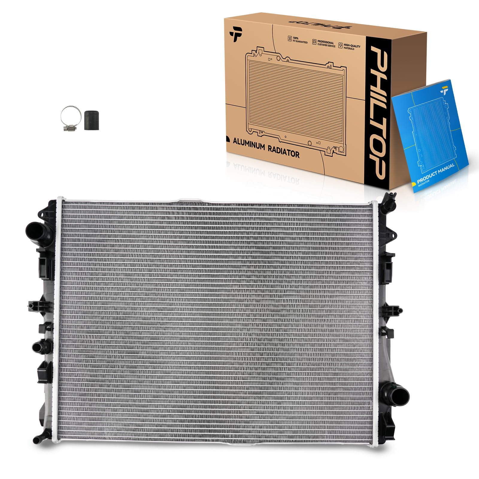 PHILTOP CU13027 Radiator Aluminum Core Fit for GLC300, E300, S550