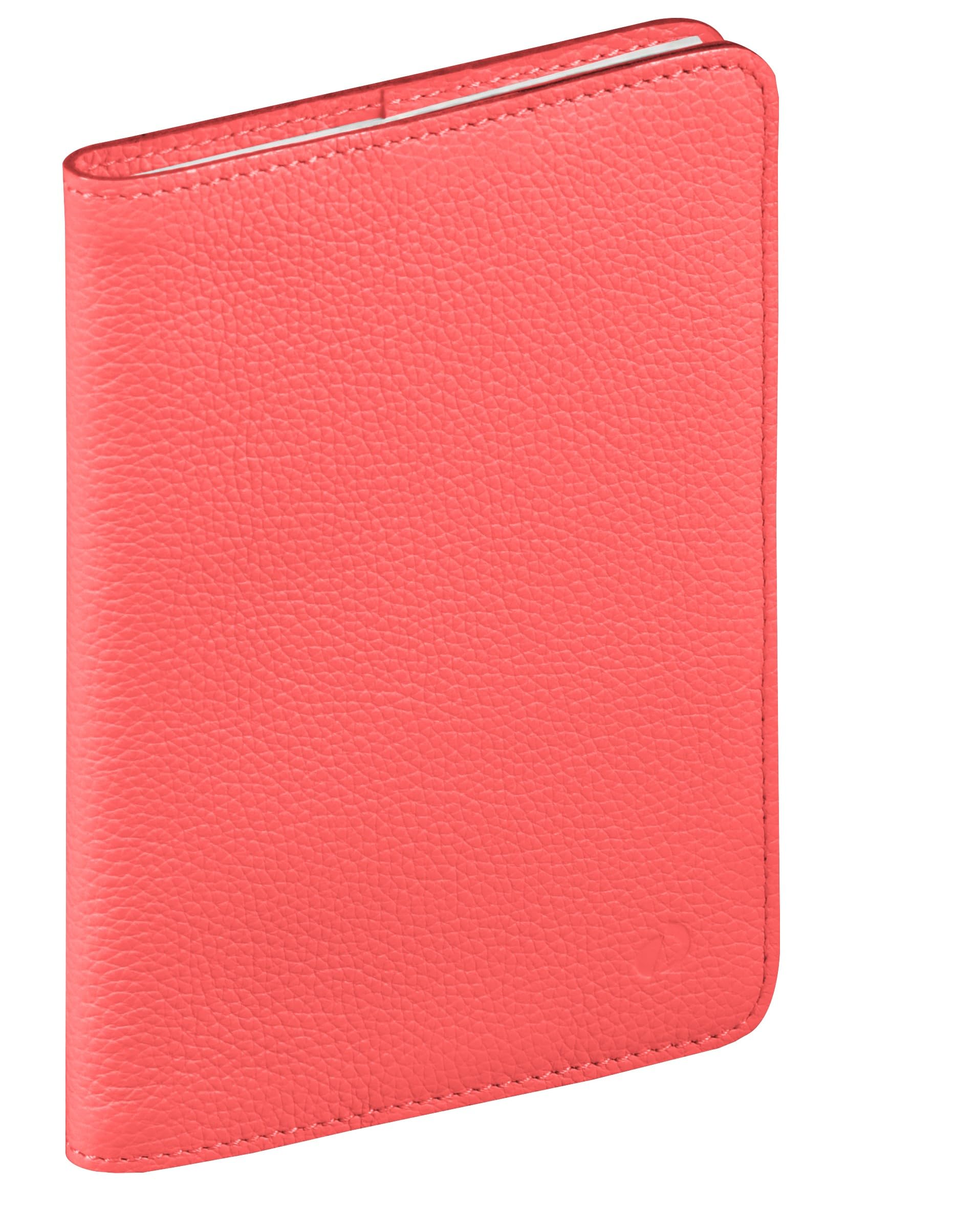 Quo Vadis - Kalender – 2025 – Wandern – Wochenkalender – Französisch – Tania – Orange – 13 Monate von Dezember bis Dezember – 9 x 12,5 cm – Papier Clairefontaine weiß – Vollnarbenleder