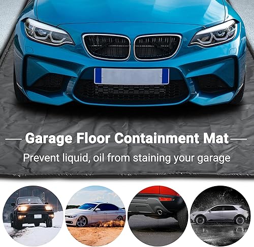 Miniatura 4 de Yescom Tapete de contención (7 pies 9 pulgadas x 16 pies), antideslizante, resistente al agua, para autos, SUV, protección contra la nieve, la