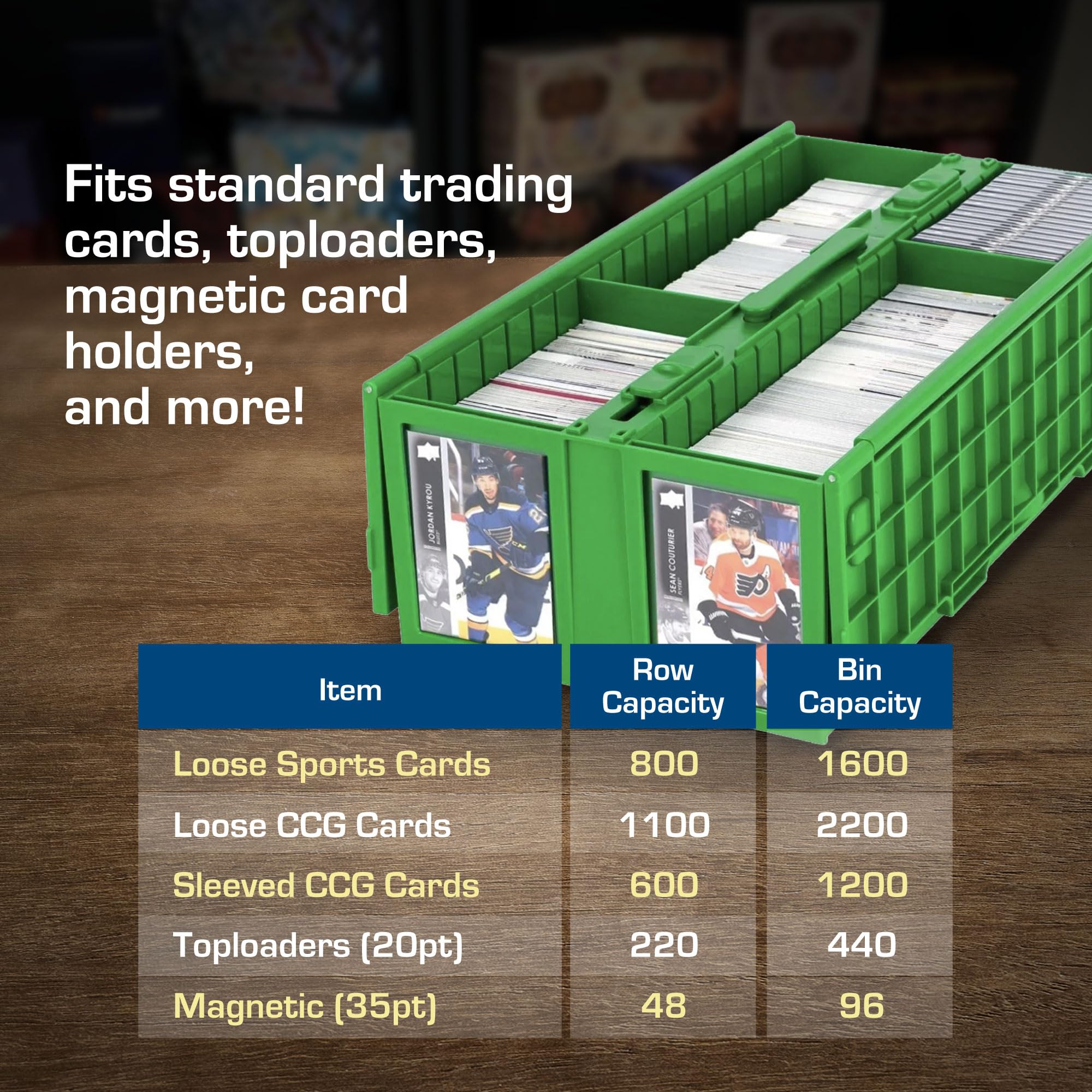 Bac De Rangement Pour Cartes à Collectionner - Jusqu'à 1600 Cartes Pokémon, MTG