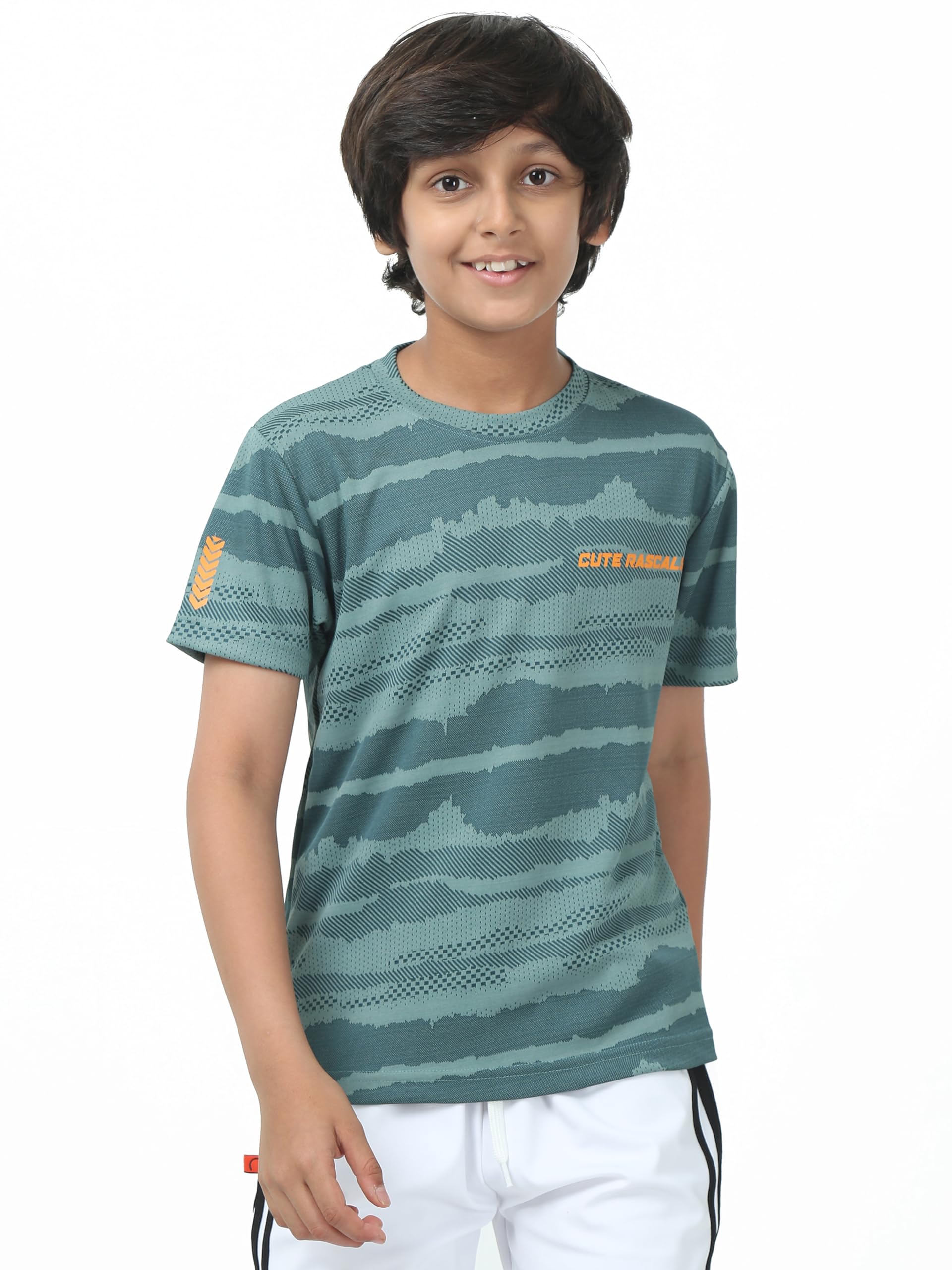 CUTE RASCALS® Boys Quick Dry Sports T-Shirt | Breathable Active Wear for Kids | Lightweight Athletic Tee for Running, Sports & Outdoor Play Pack of 1-image-48