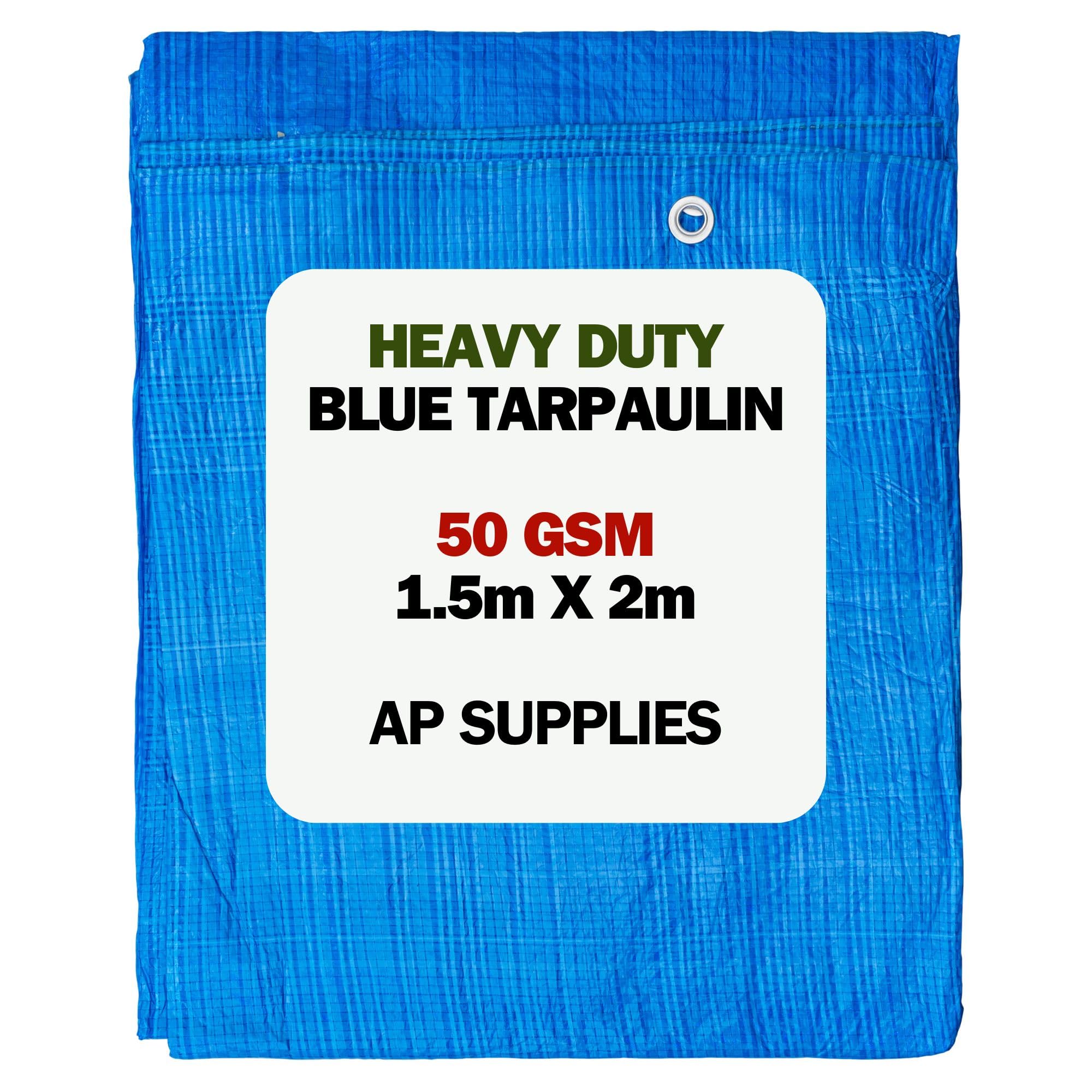 AP Supplies Blue S-Grade Tarpaulin 1.5M X 2M from B&Q