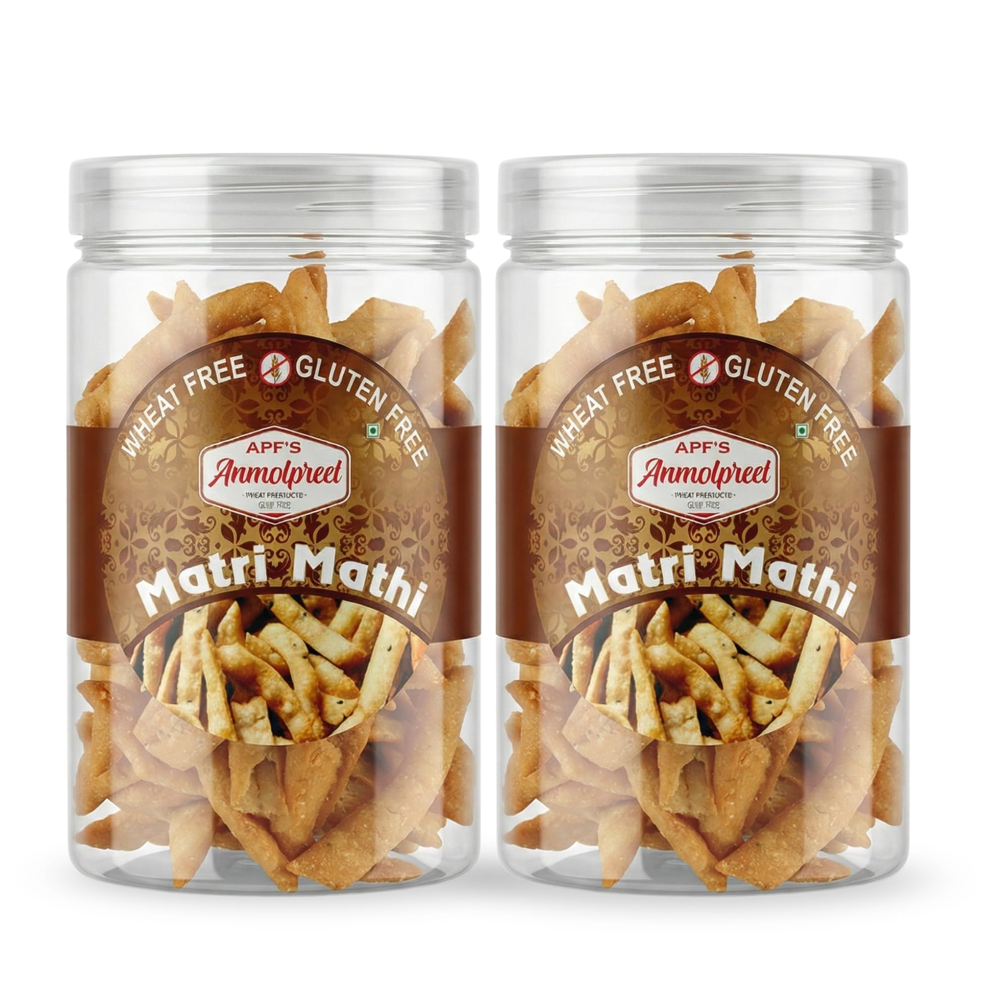 Anmolpreet Matri Mathri - Gluten Free, Wheat Free & Soya Free | No Maida | No Palm Oil | Crispy Crunchy Healthy Snack | Tea Time Namkeen Snack | 400g (Pack of 2 x 200g)-image-18