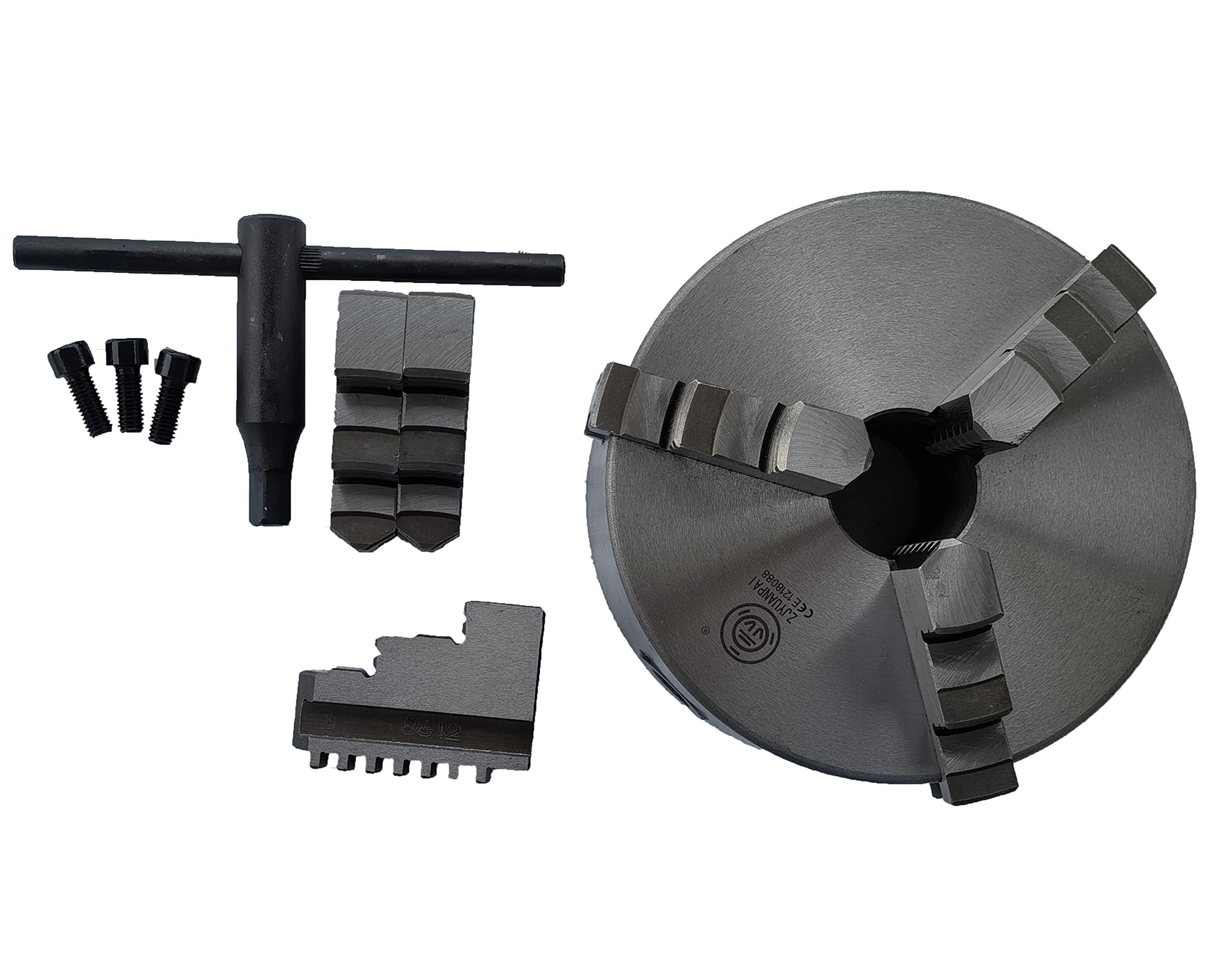 MaXpeedingrods 3 Jaw 8 Inch Lathe Chuck K11-200A, Self Centering Chuck Steel - View #9