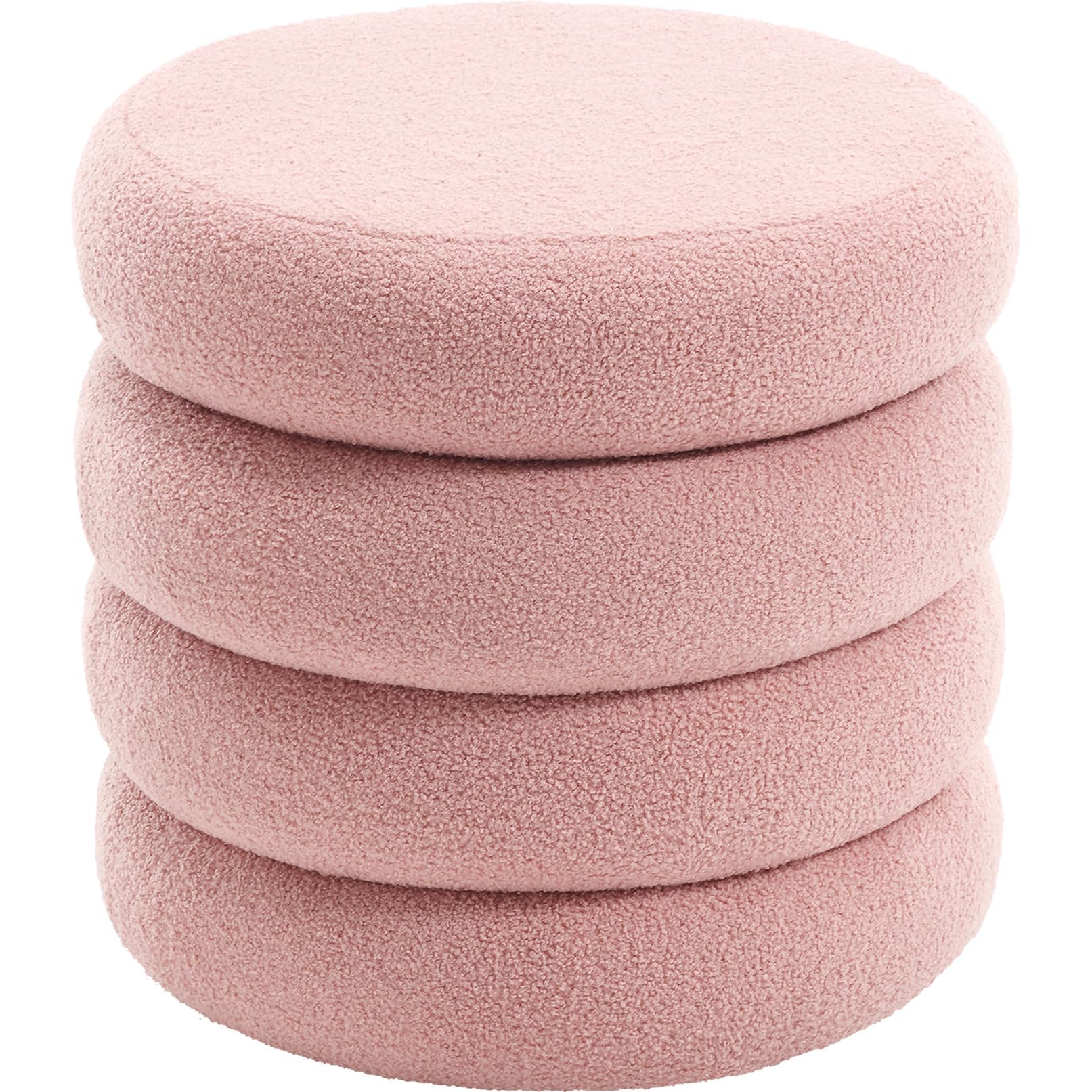 Flouki Round Sherpa Ottoman
