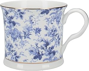 Queen Victoria Fine Bone China Coffee Mug With Gold Rim By Creative Tops, 300