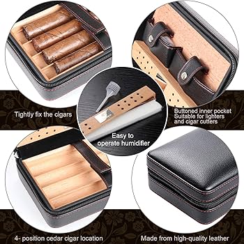 Amazon.co.jp: ヒュミドール シガーケース 携帯便利 灰皿とシガー