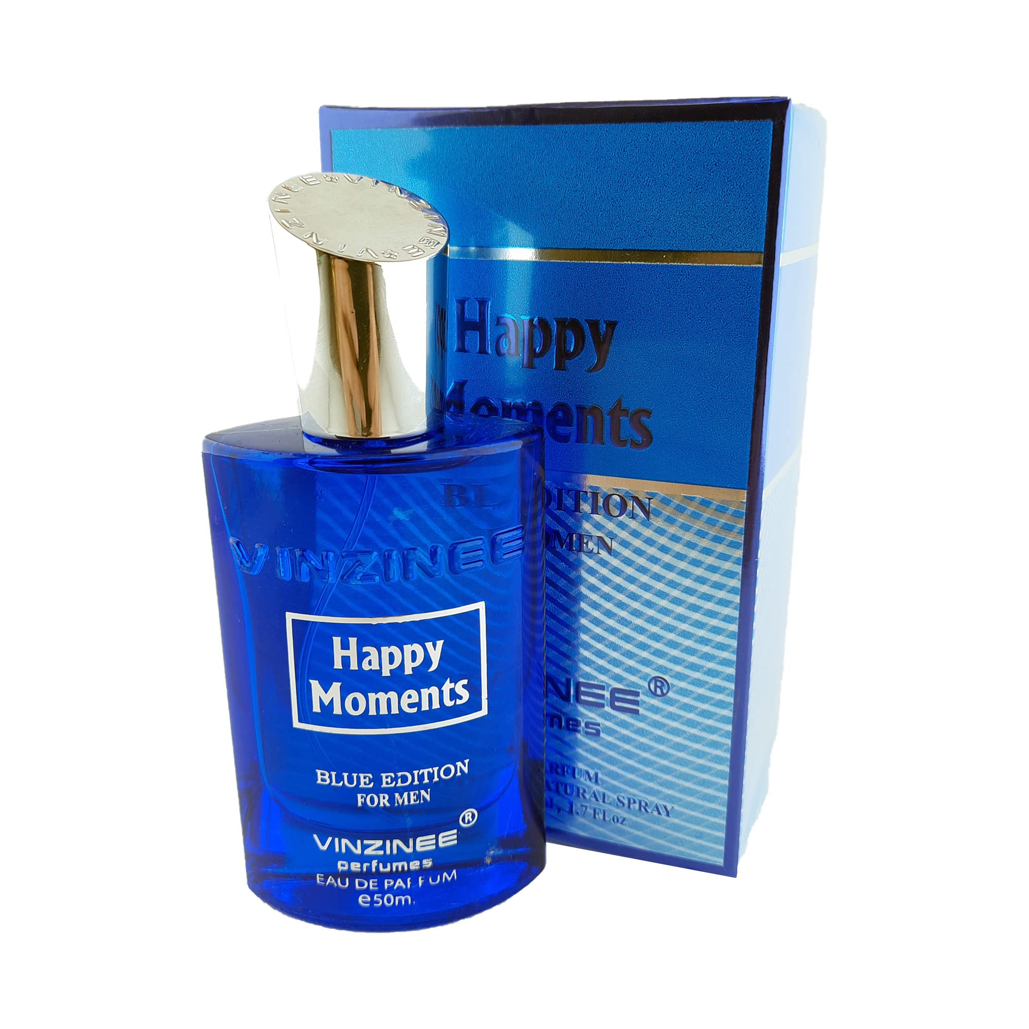Vinzinee Perfume Happy Moments Blue Edition for Men Eau De Parfum (50ml)