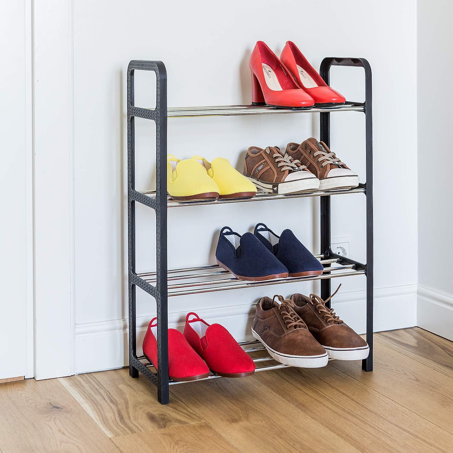 Rangement Et Organisation Armoire A Chaussures Etroite Noir Meuble A Chaussures 3 Etageres Plastique Art Moon Jasper Gain De Place Pour 6 Paires De Chaussures Argent 50 X 20 X 53 5 Cm Rangement Et Organisation Armoire A Chaussures Etroite Noir Meuble A Chaussures 3 Etageres Plastique Art Moon Jasper Gain De Place Pour 6 Paires De Chaussures Argent 50 X 20 X 53 5 Cm