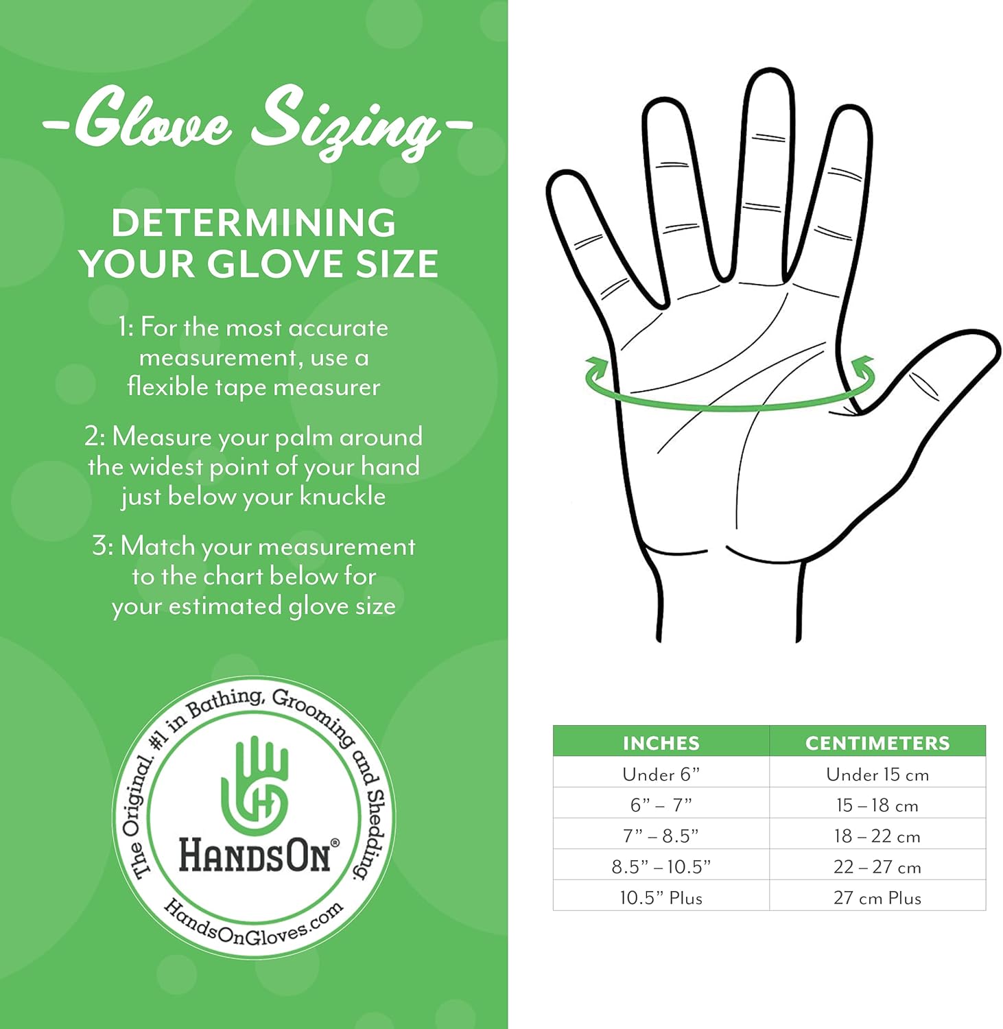 H Handson Pet Grooming Gloves - #1 Ranked, Award Winning Shedding, Bathing, Hair Remover Gloves - Brush for Cats, Dogs, and Horses (Black, XL) : Pet Supplies